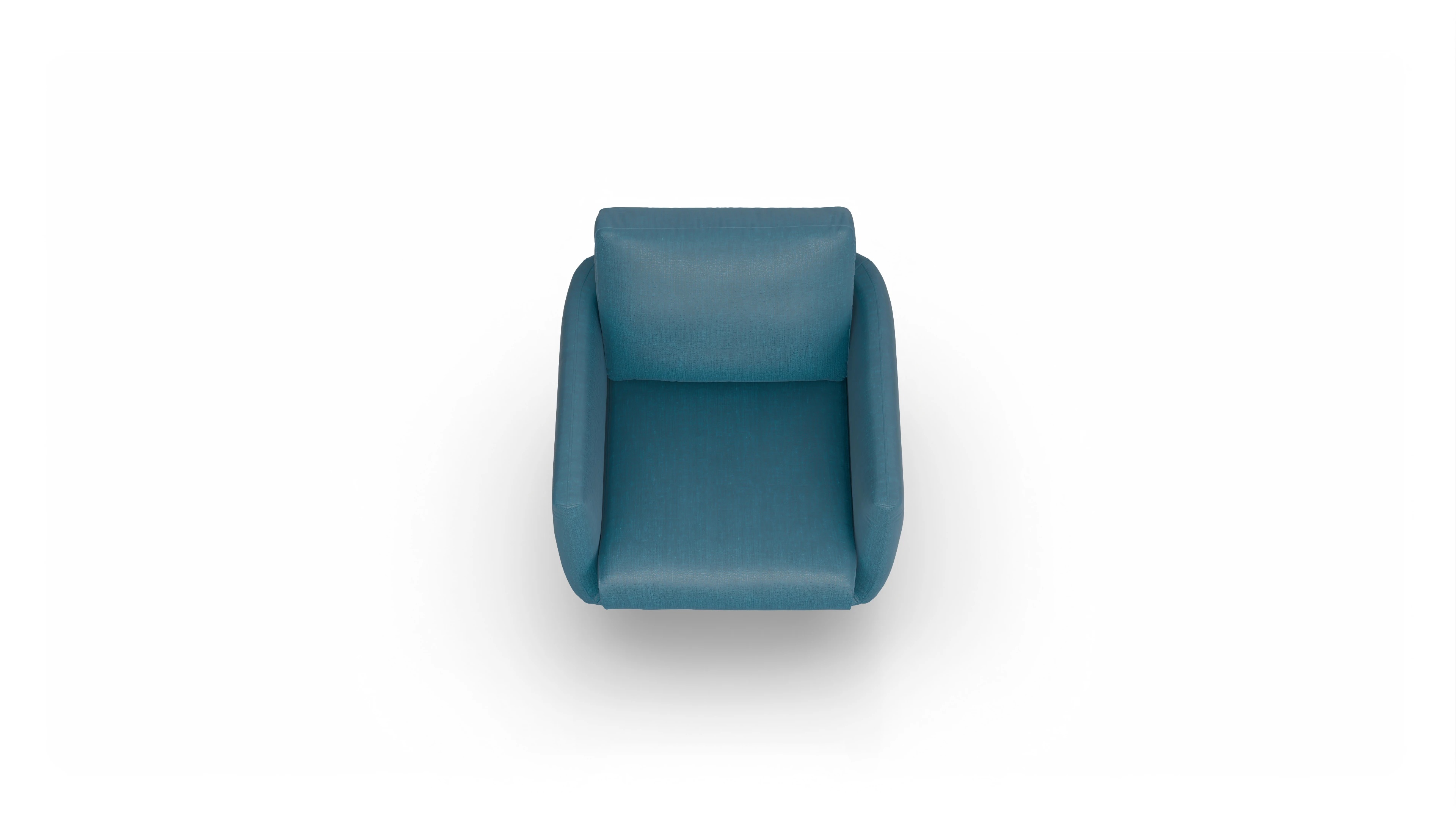 Ansicht des Produktes Boteri Sessel in Stoff blau