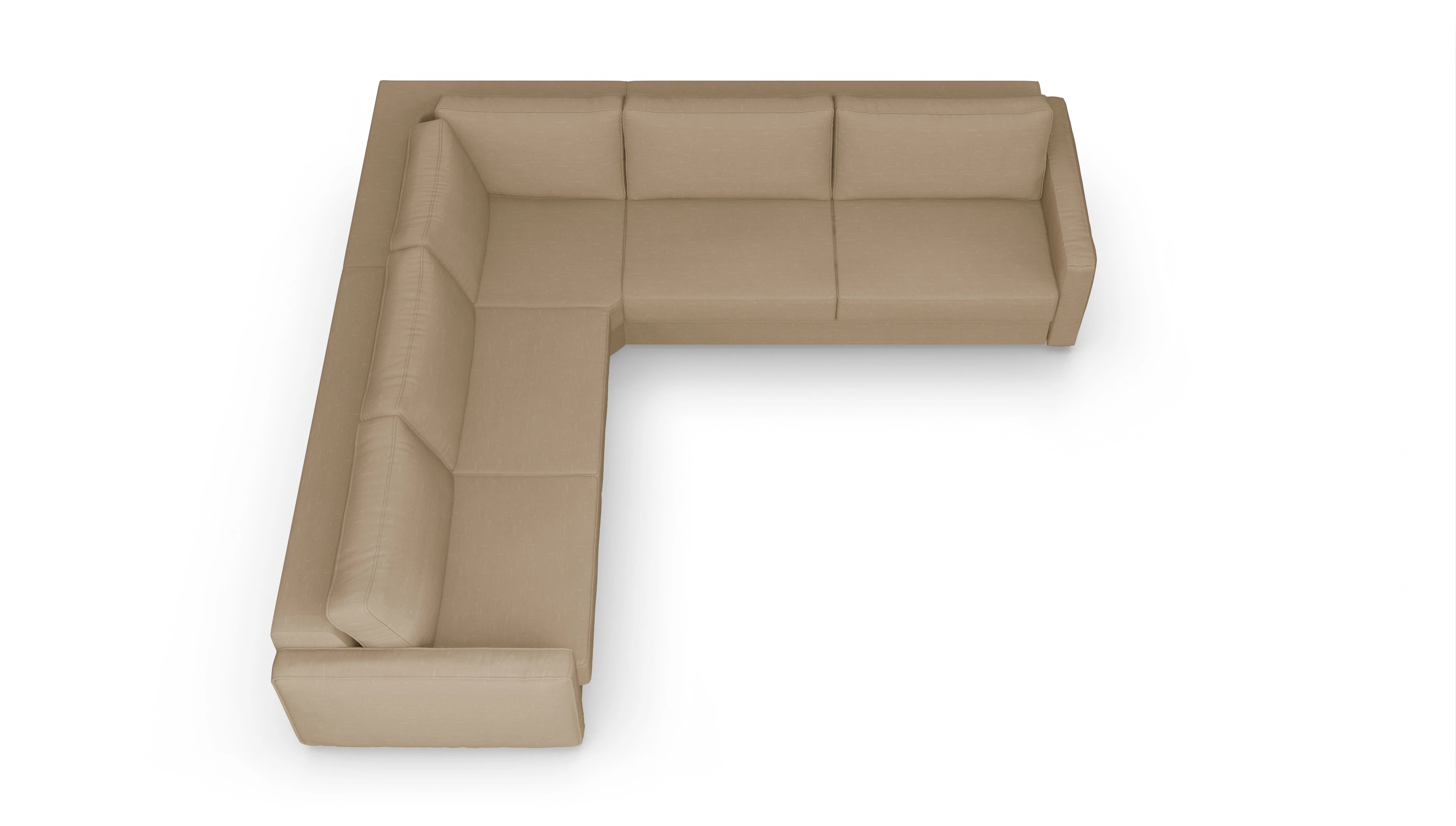 Ansicht des Produktes Ferali Ecksofa Links in Stoff braun
