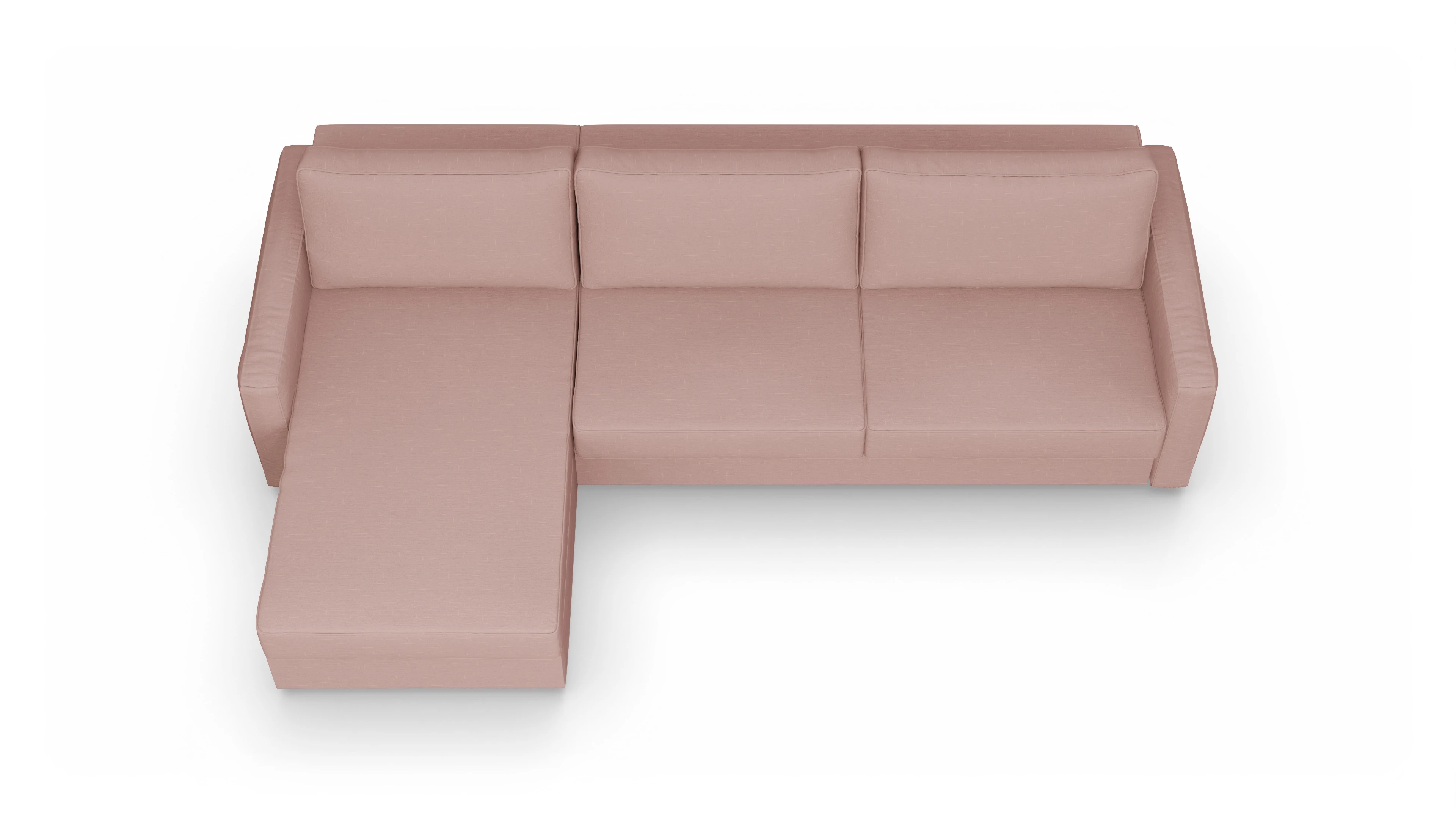 Ansicht des Produktes Ferali Sofa mit Rec links in Stoff rot