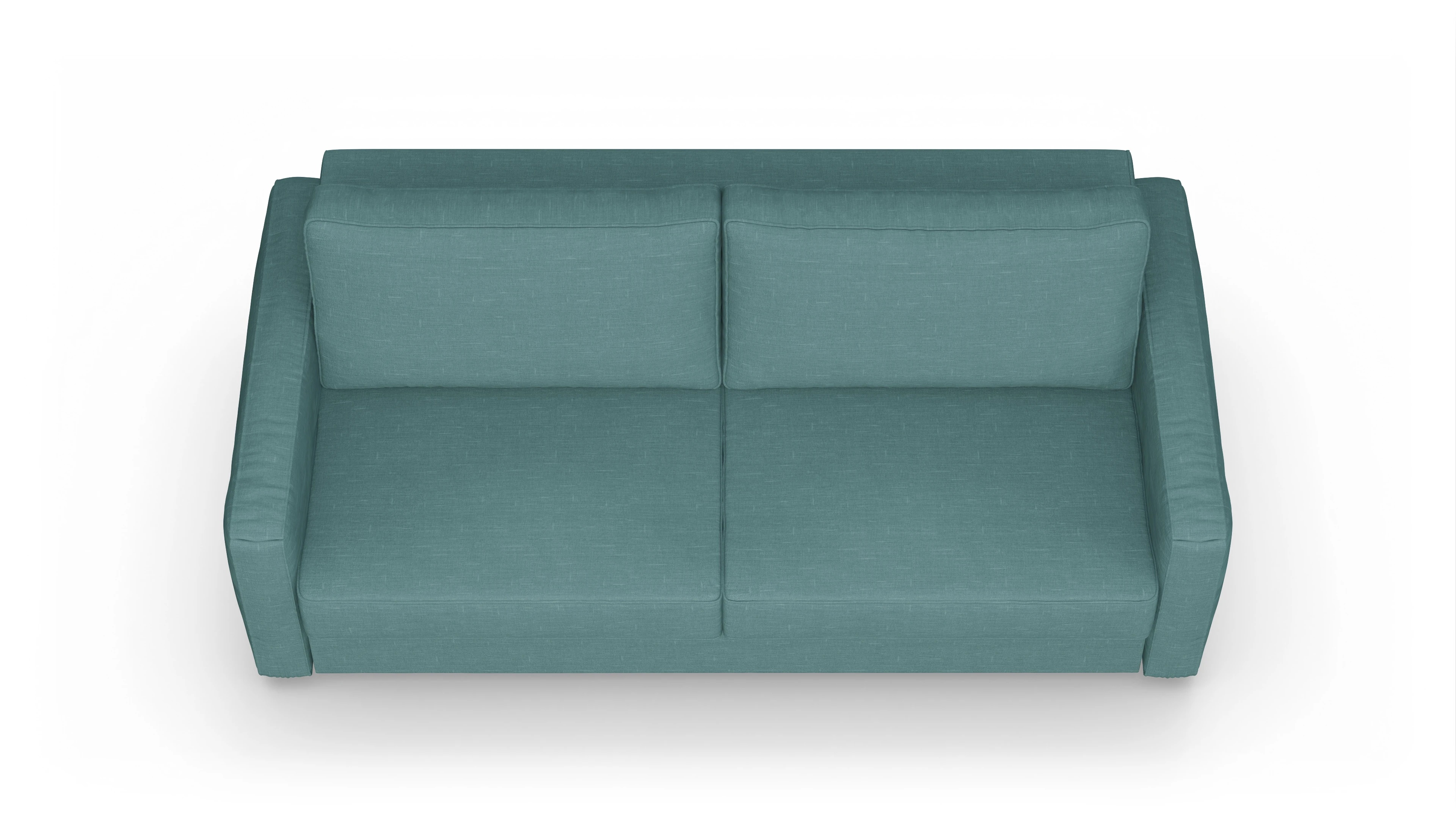 Design-Couch Ferali Ansicht des Produktes Ferali 3-Sitzer in Stoff grün