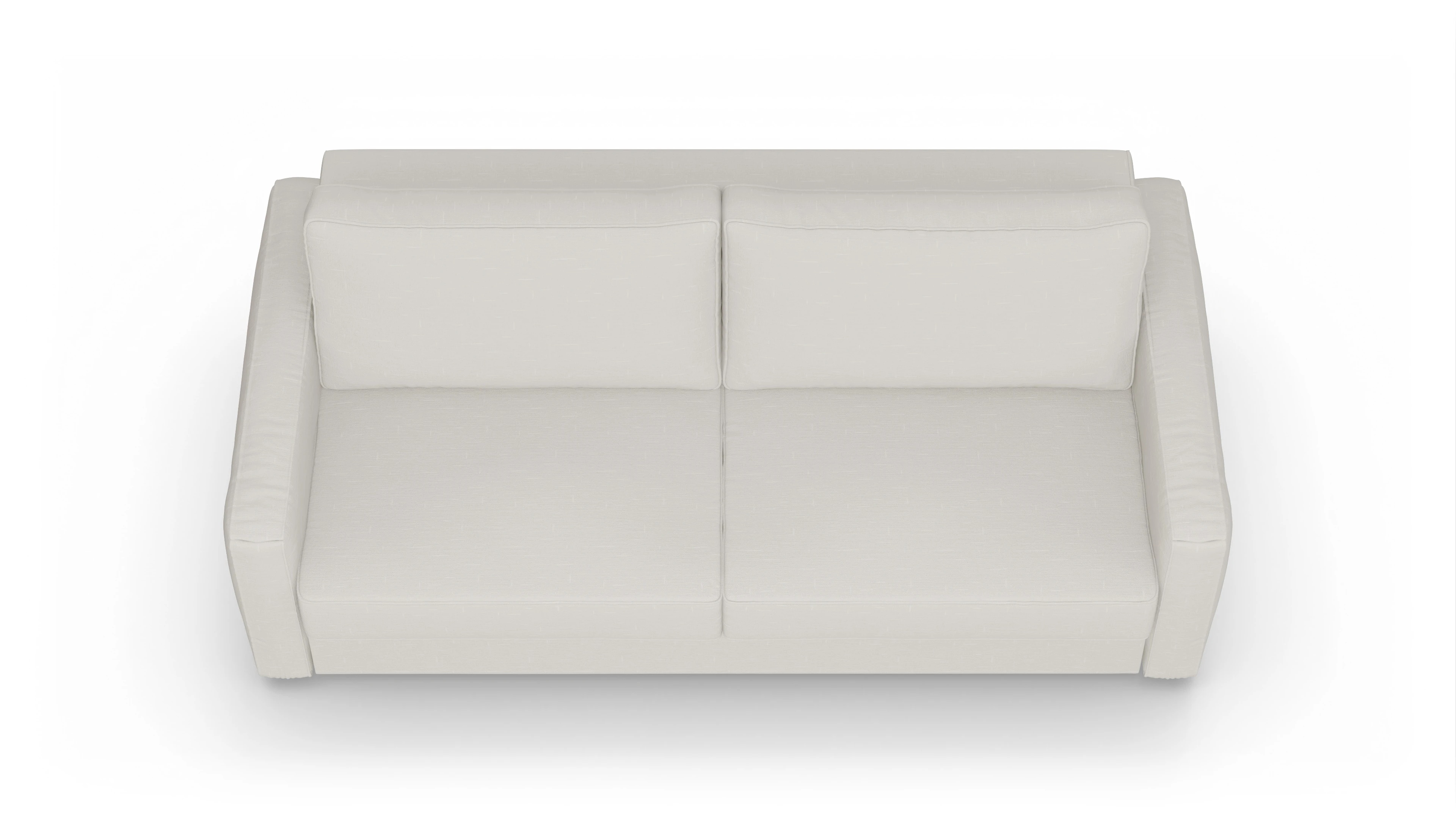 Design-Couch Ferali Ansicht des Produktes Ferali 3-Sitzer in Stoff weiß