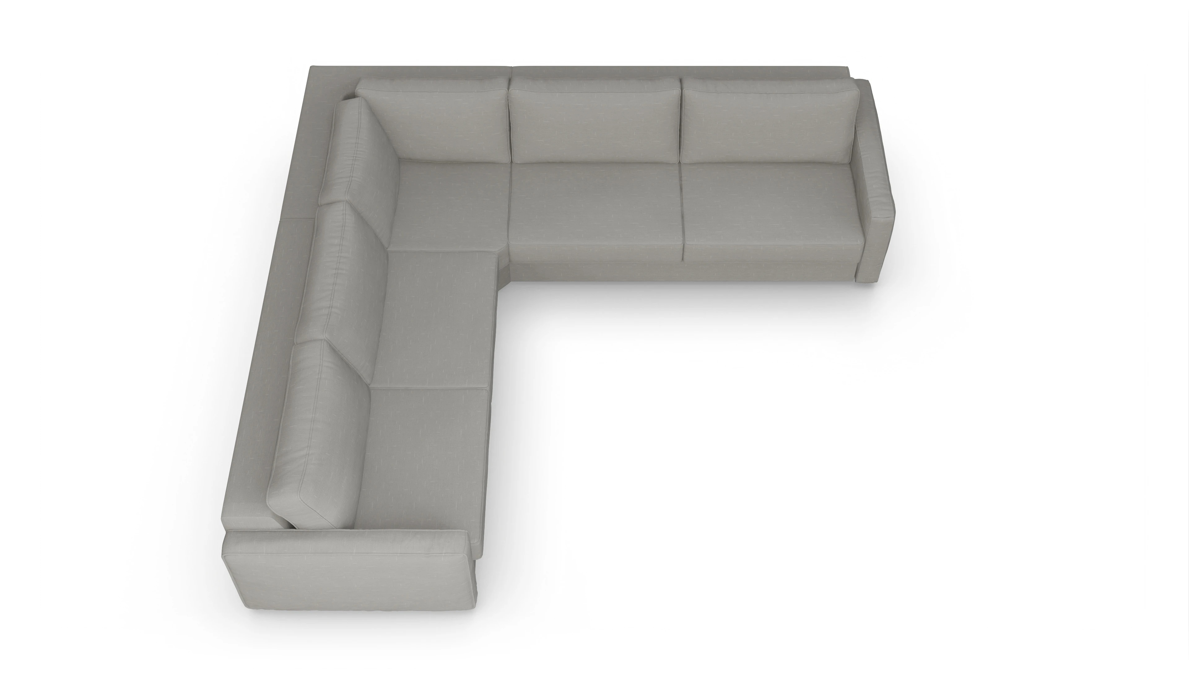 Ansicht des Produktes Ferali Ecksofa Links in Stoff grau
