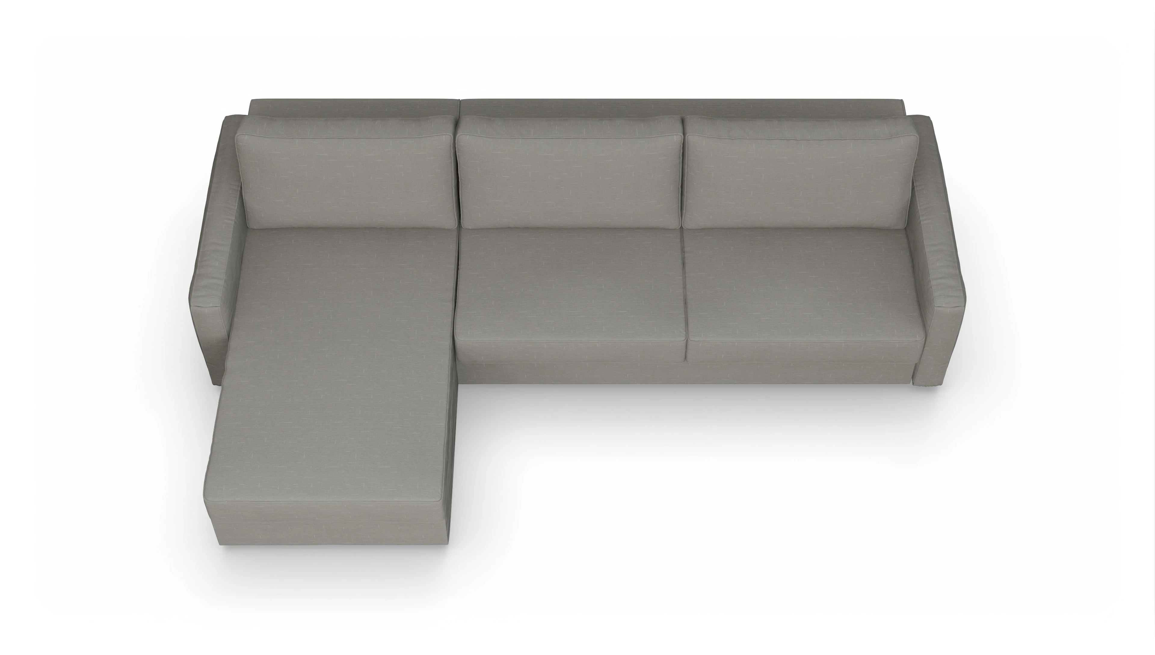 Ansicht des Produktes Ferali Sofa mit Rec links in Stoff grau