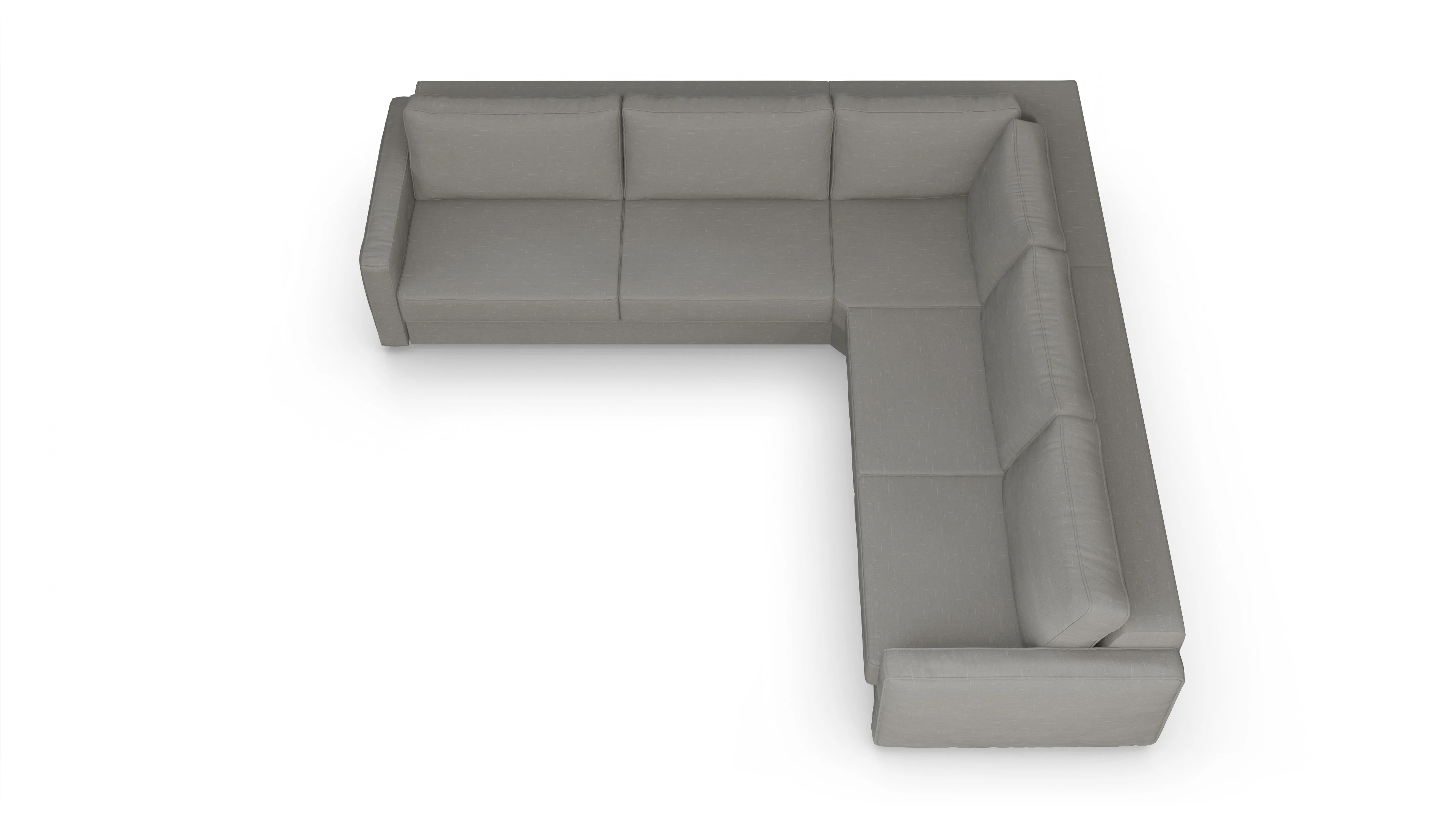 Ansicht des Produktes Ferali Ecksofa Rechts in Stoff grau