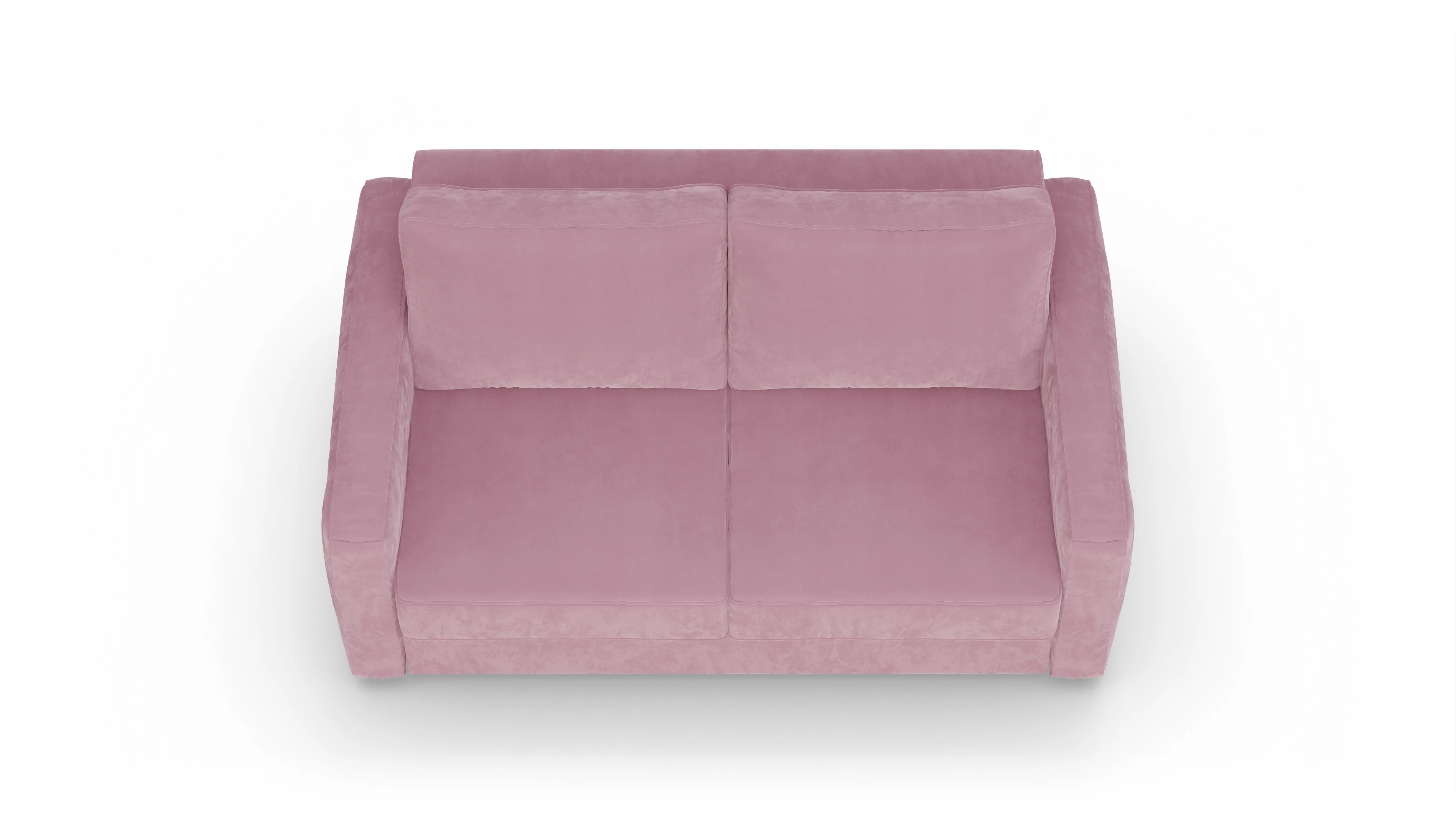 Design-Couch Ferali Ansicht des Produktes Ferali 2-Sitzer in Samt rot