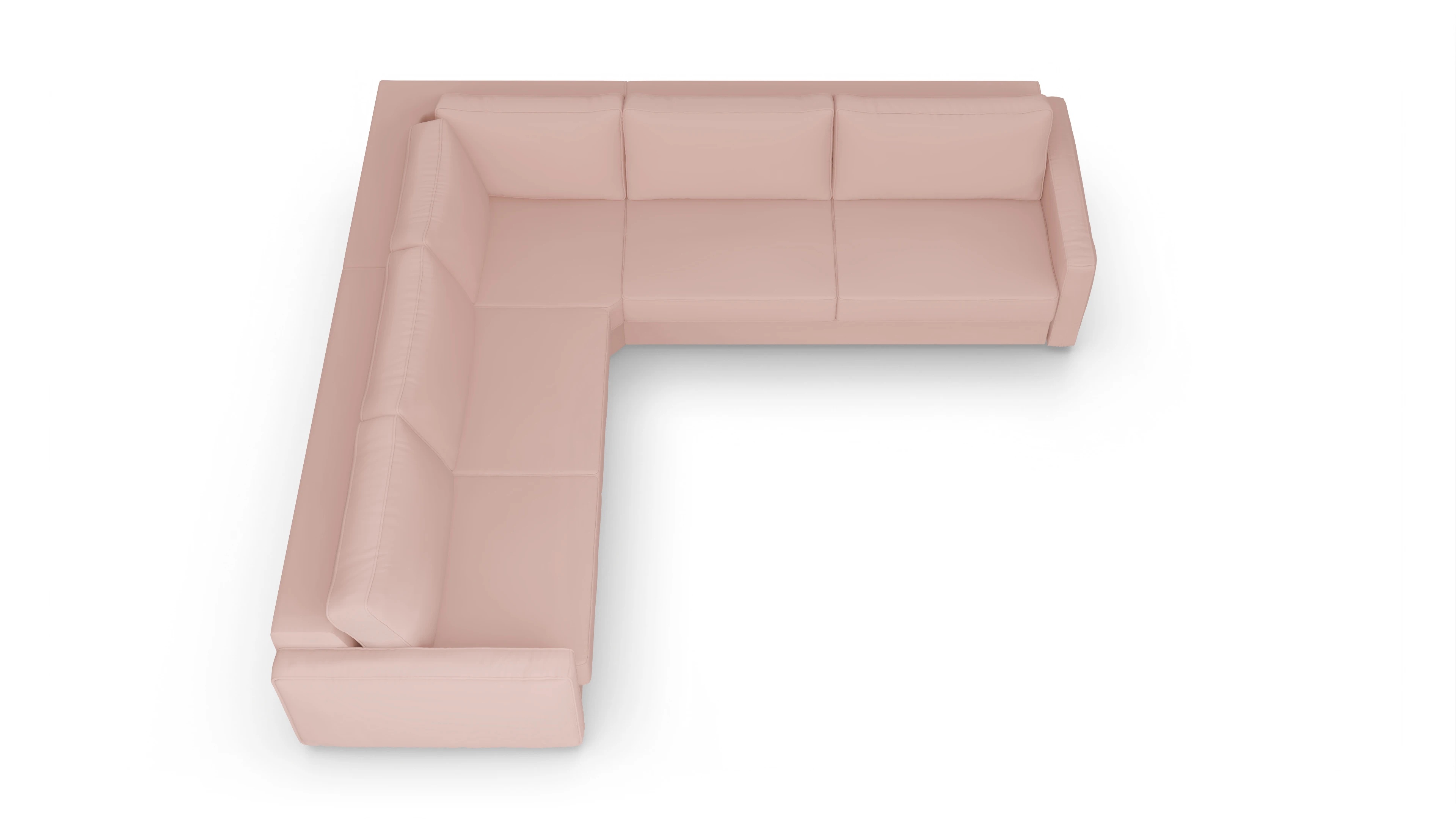 Ansicht des Produktes Ferali Ecksofa Links in Samt rot