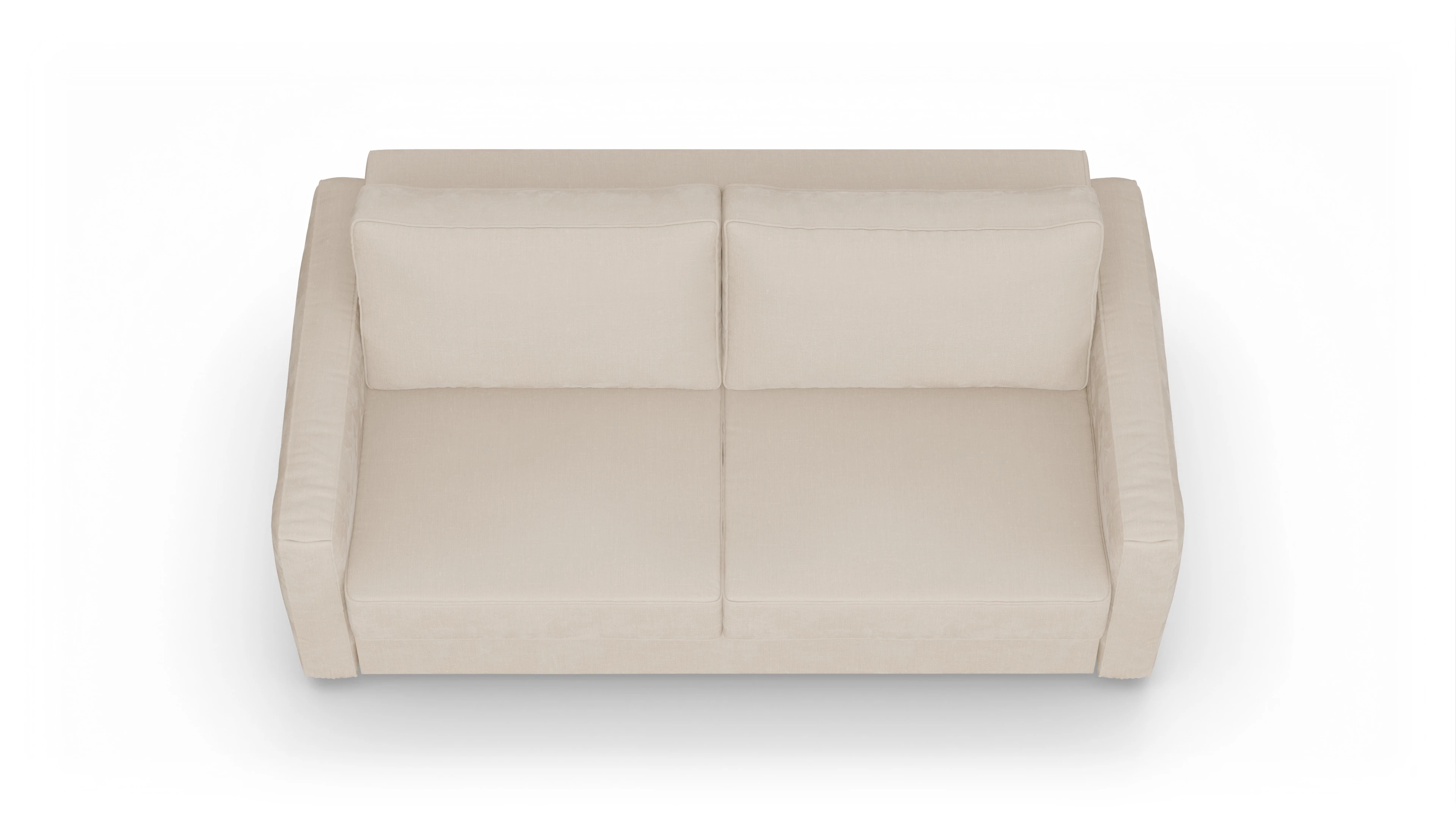 Design-Couch Ferali Ansicht des Produktes Ferali 2,5-Sitzer in Stoff weiß