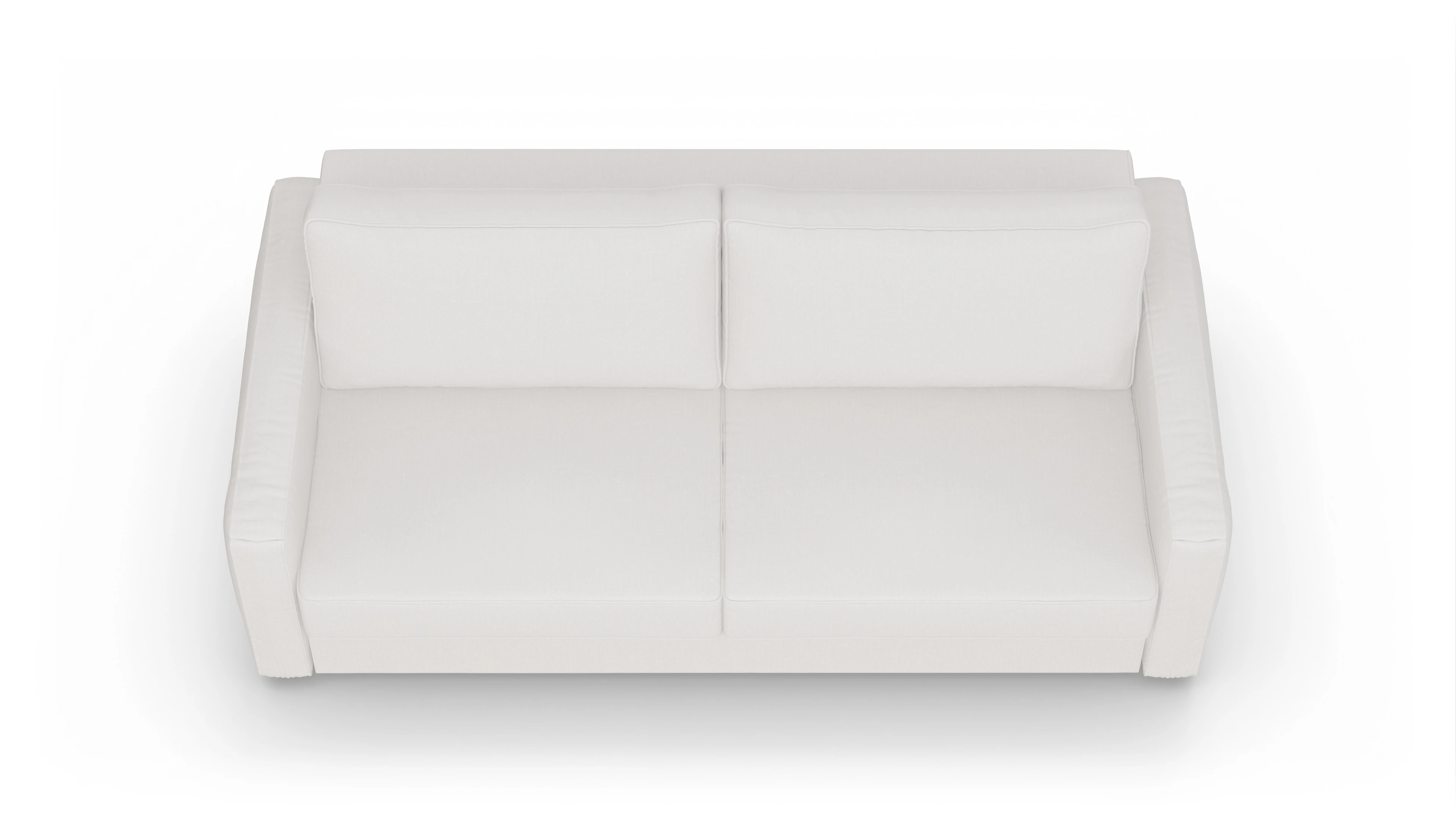 Design-Couch Ferali Ansicht des Produktes Ferali 3-Sitzer in Stoff weiß