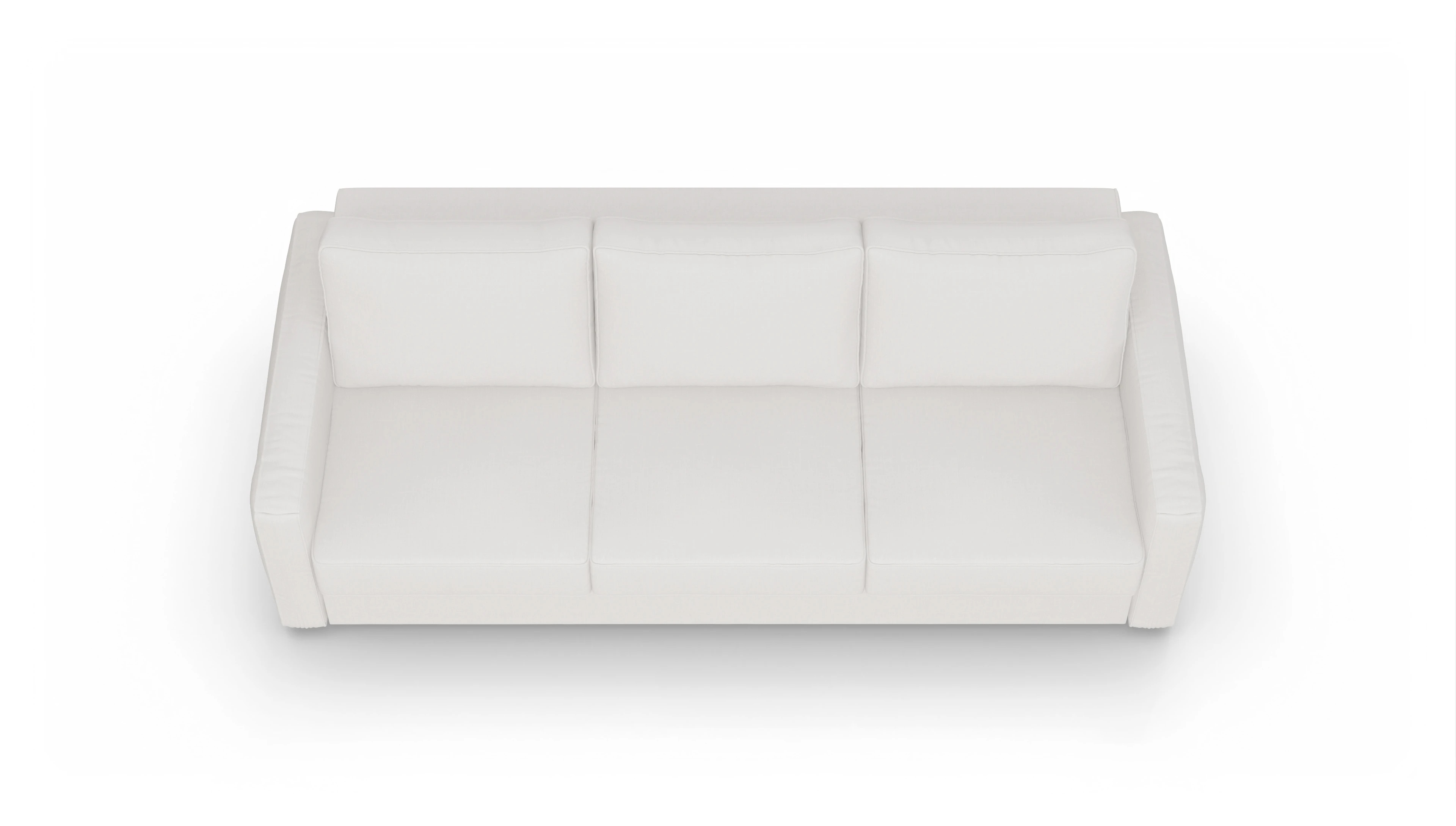 Design-Couch Ferali Ansicht des Produktes Ferali 3,5-Sitzer in Stoff weiß