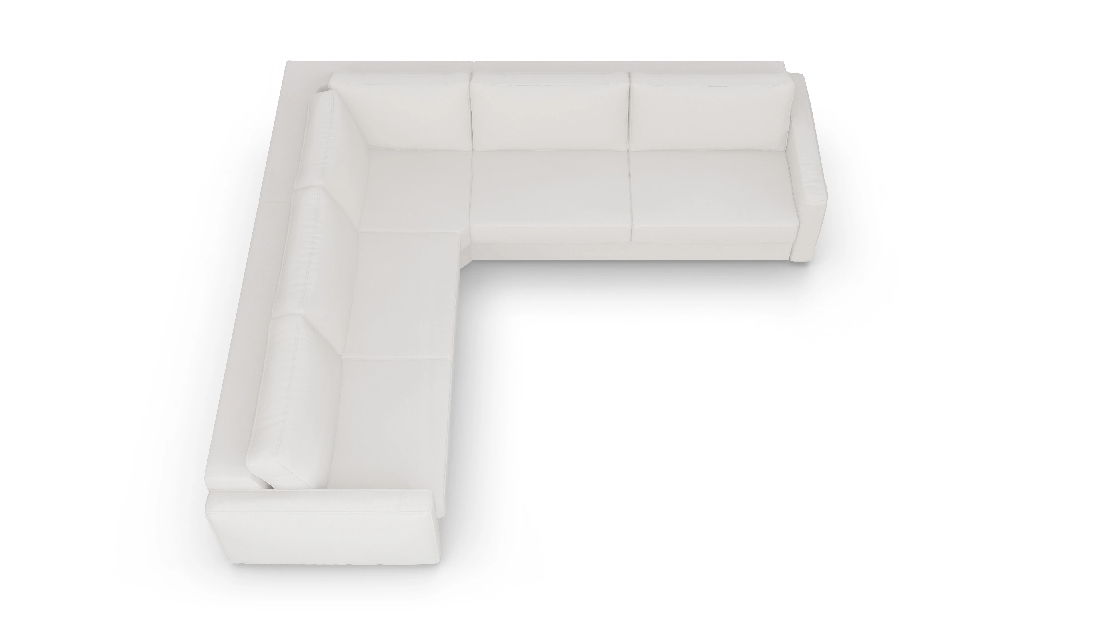 Ansicht des Produktes Ferali Ecksofa Links in Stoff weiß