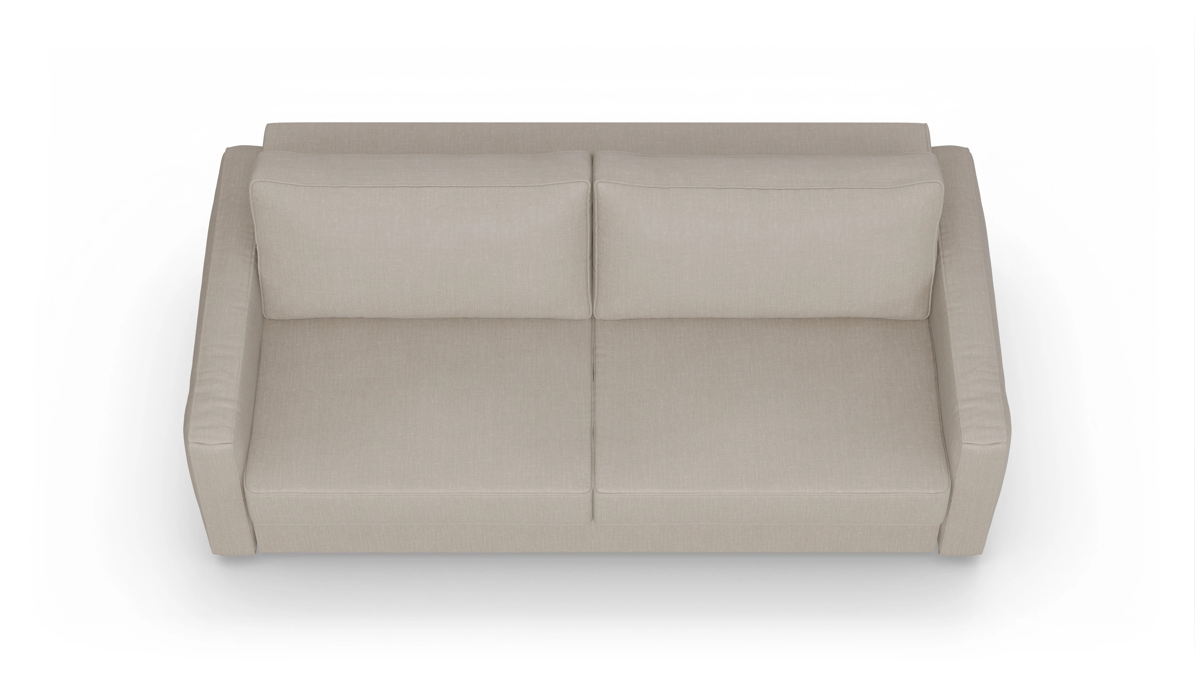 Design-Couch Ferali Ansicht des Produktes Ferali 3-Sitzer in Stoff braun