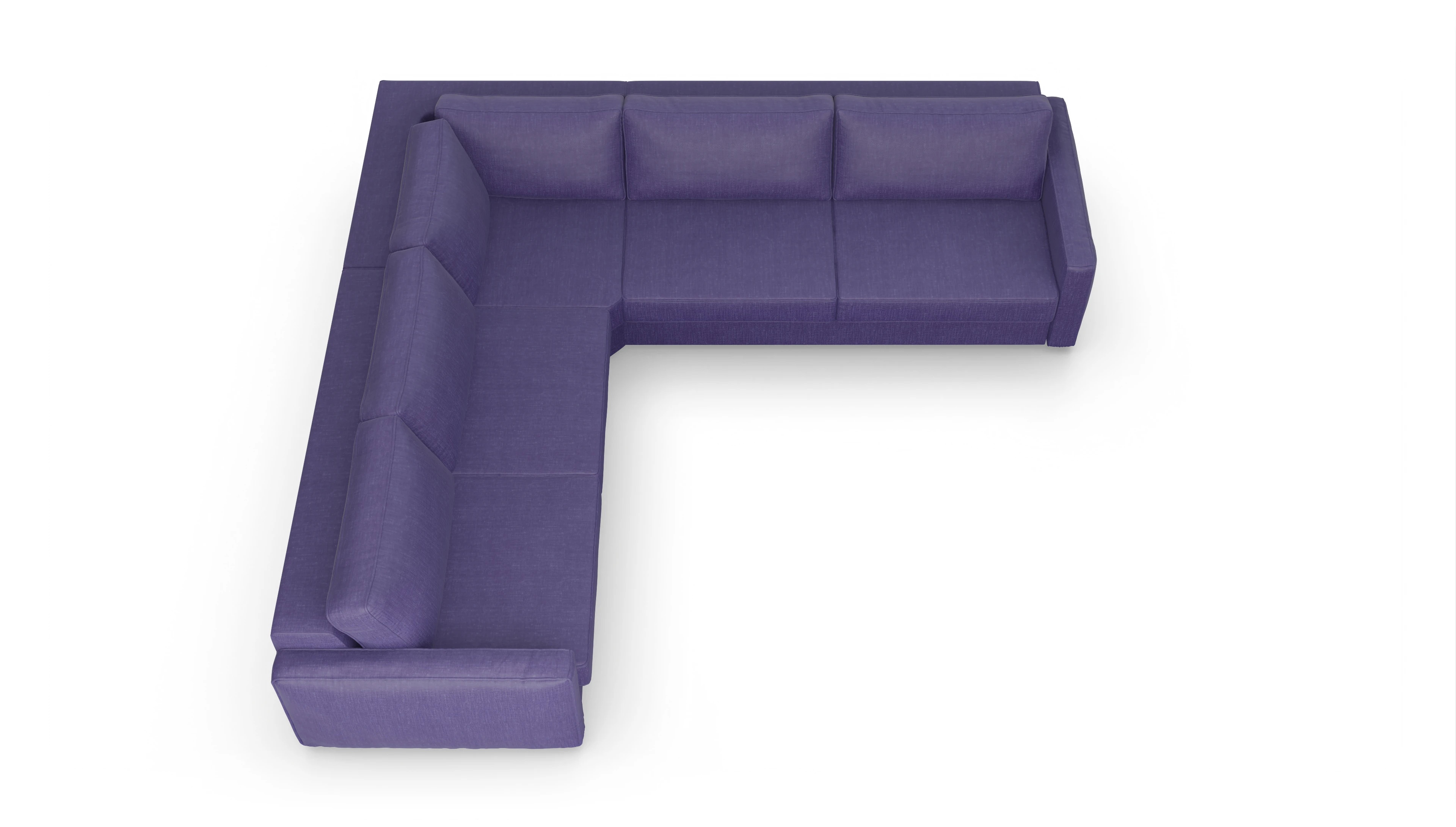 Ansicht des Produktes Ferali Ecksofa Links in Stoff blau