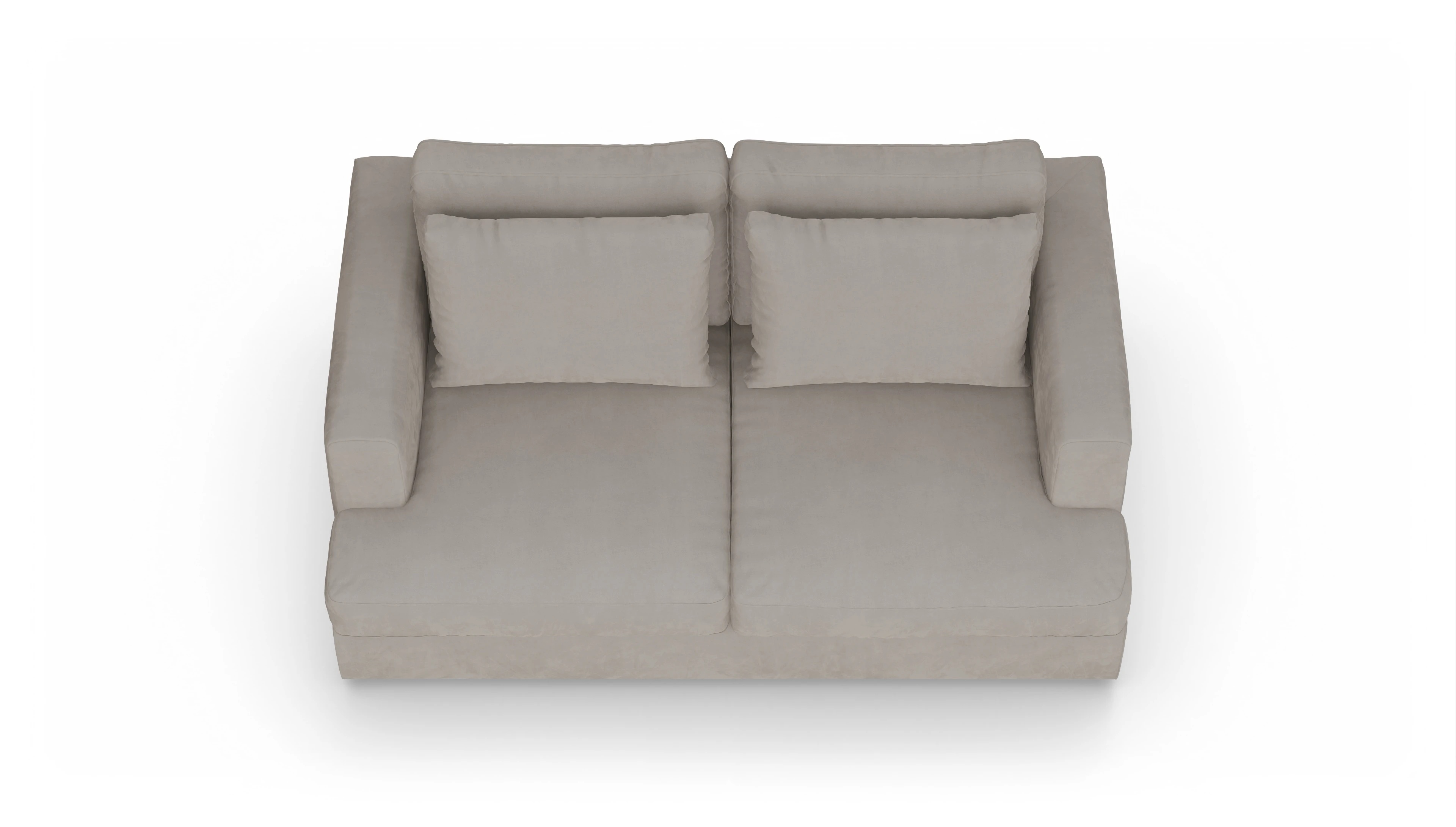 Schlafsofa Sospiri Ansicht des Produktes Sospiri 2-Sitzer in Samt braun