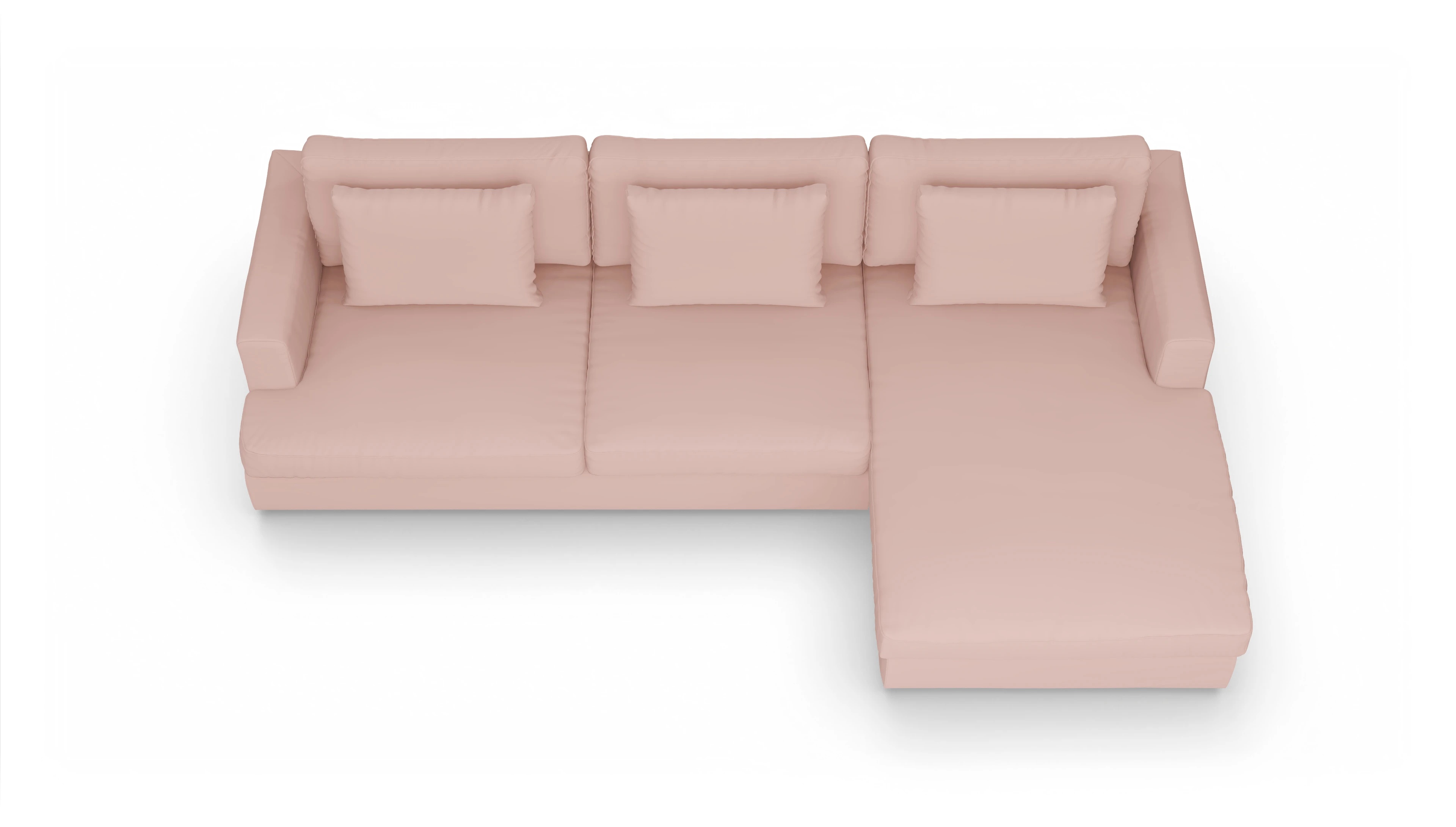 Ansicht des Produktes Sospiri Sofa mit Rec rechts in Samt rot