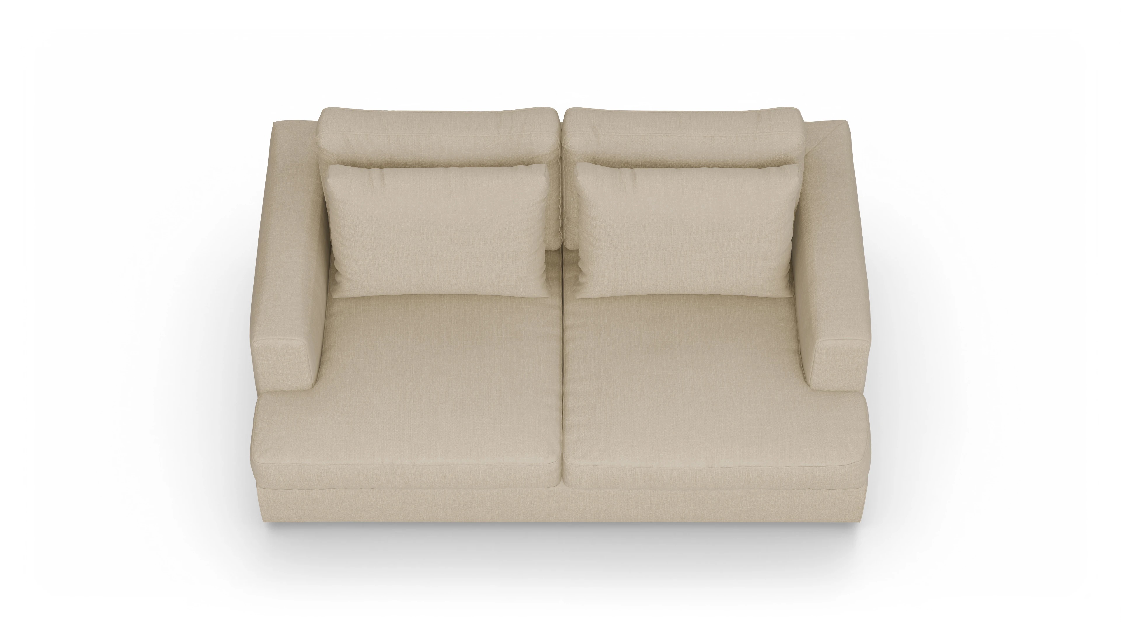 Schlafsofa Sospiri Ansicht des Produktes Sospiri 2-Sitzer in Stoff beige