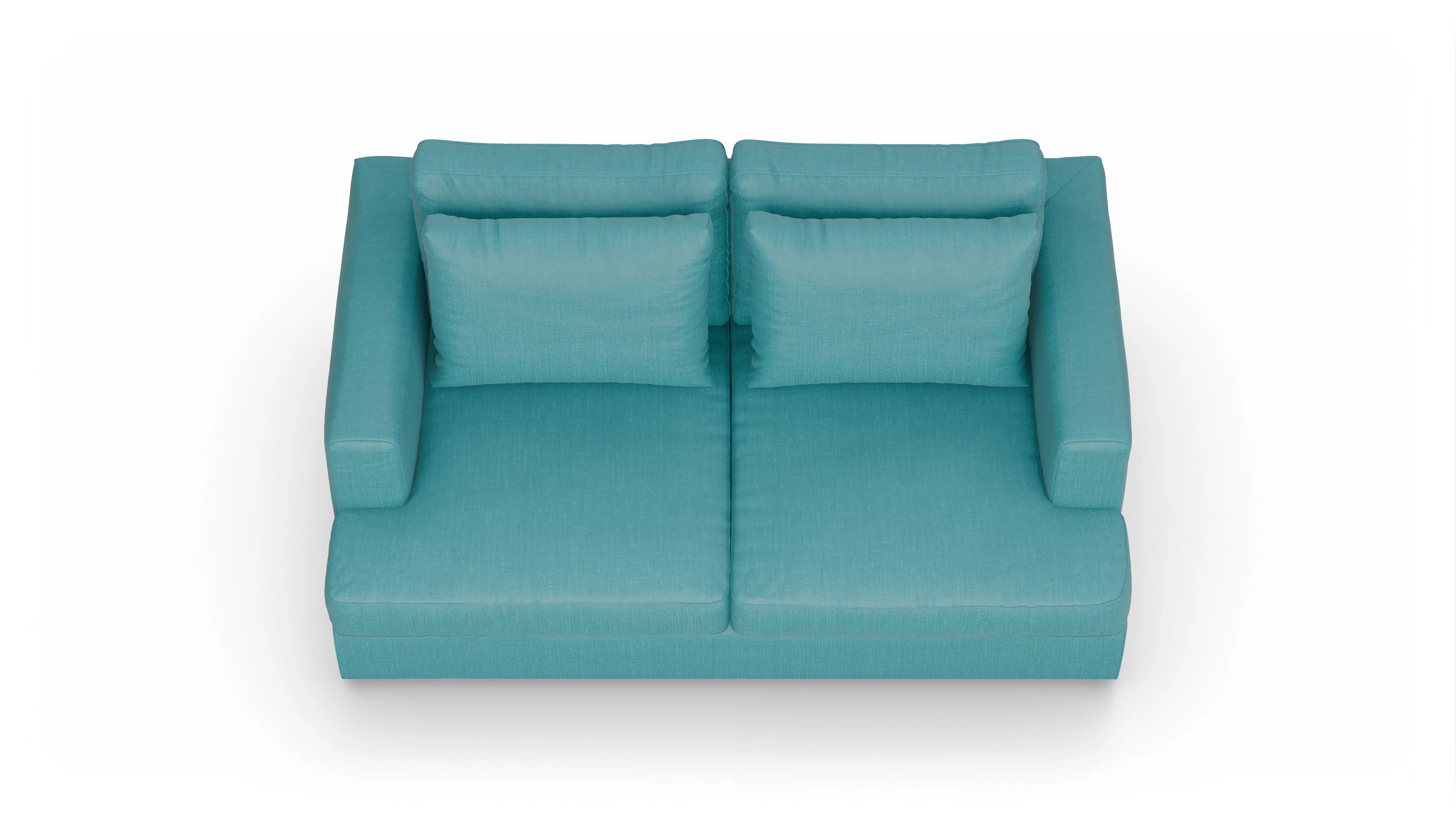 Ansicht des Produktes Sospiri 2-Sitzer in Stoff blau