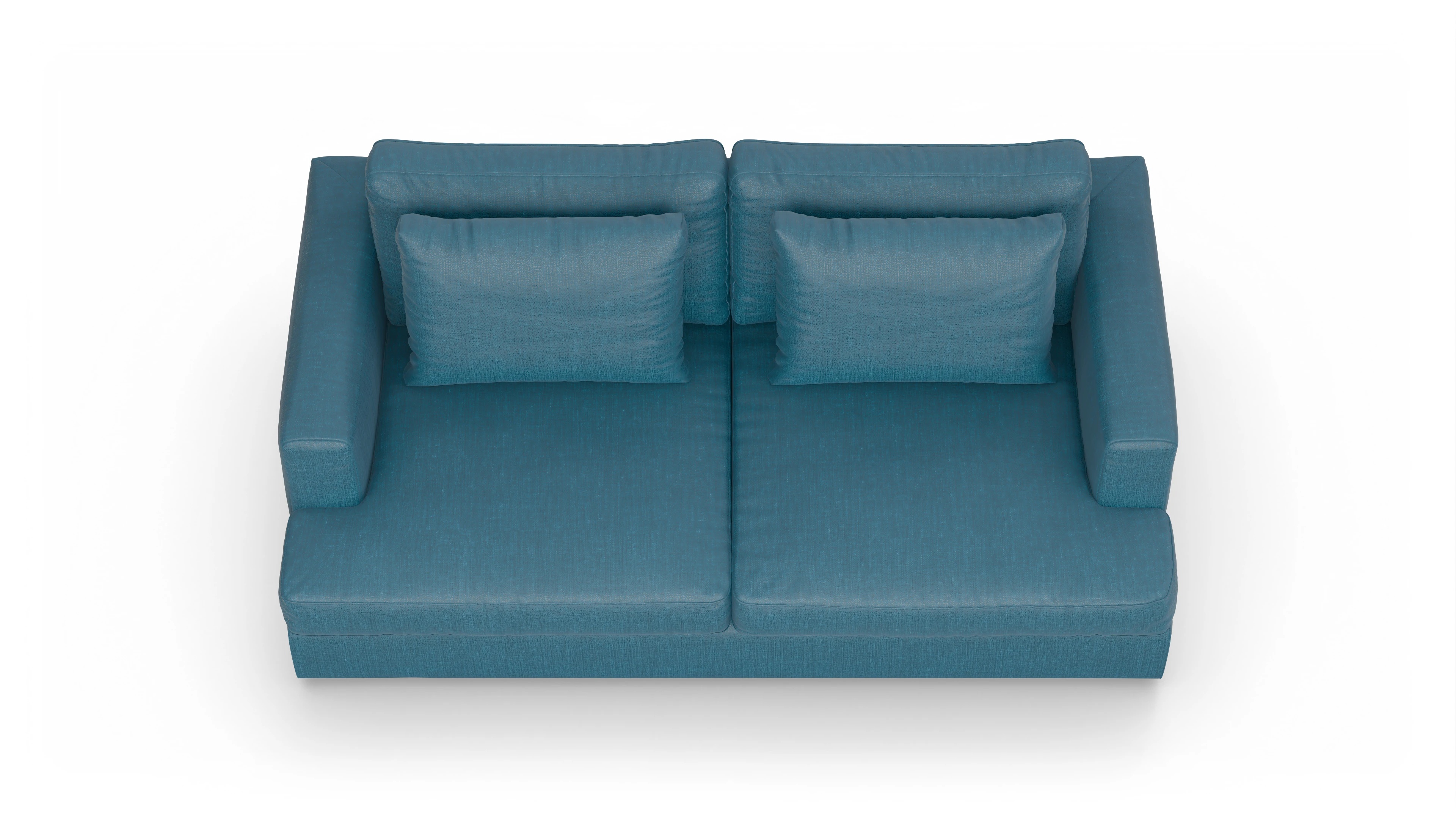 Ansicht des Produktes Sospiri 2,5-Sitzer in Stoff blau