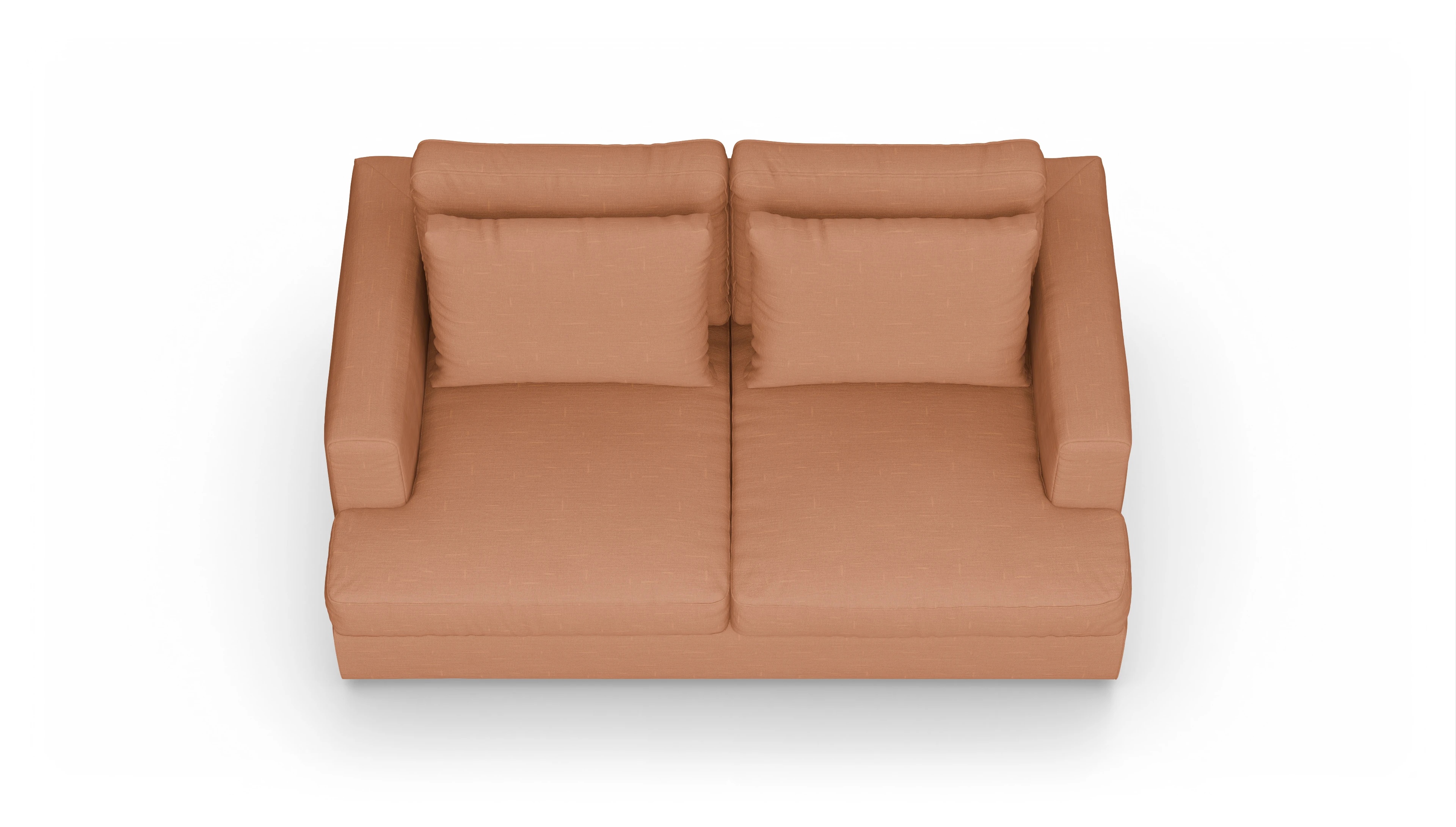 Ansicht des Produktes Sospiri 2-Sitzer in Stoff orange