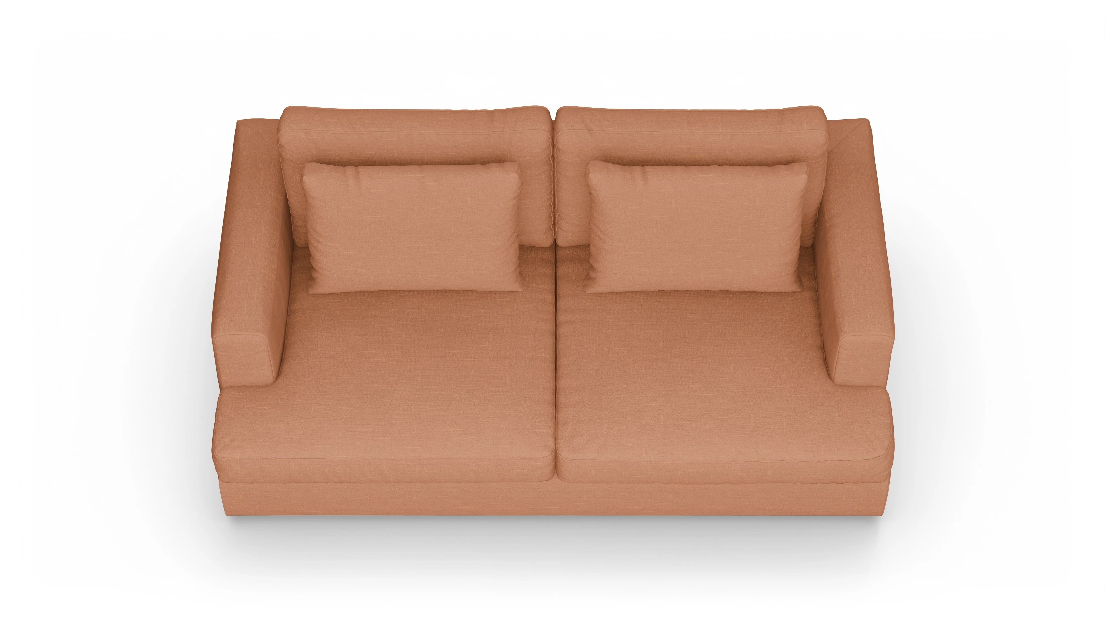 Ansicht des Produktes Sospiri 2,5-Sitzer in Stoff orange