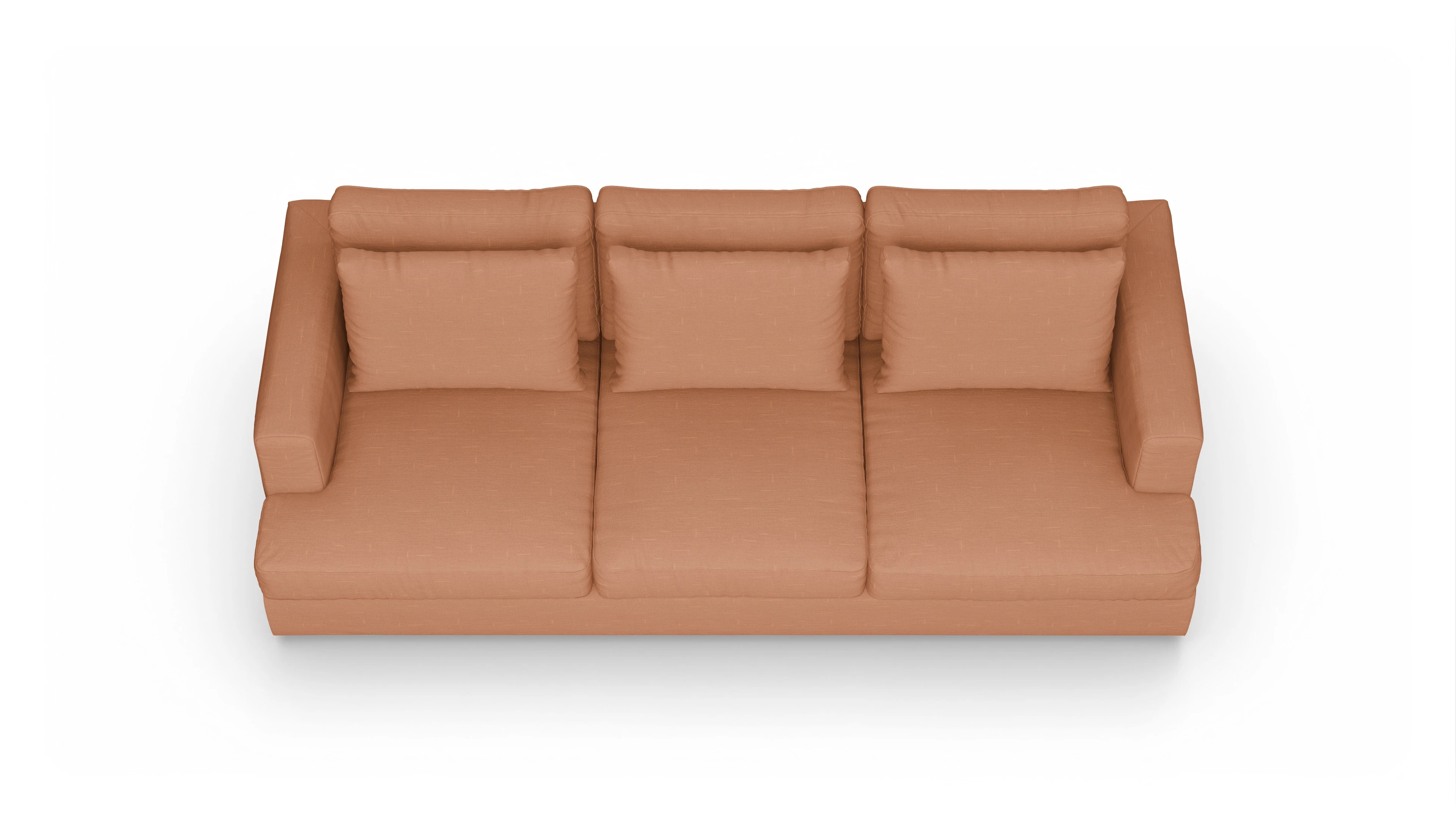 Ansicht des Produktes Sospiri 3,5-Sitzer in Stoff orange