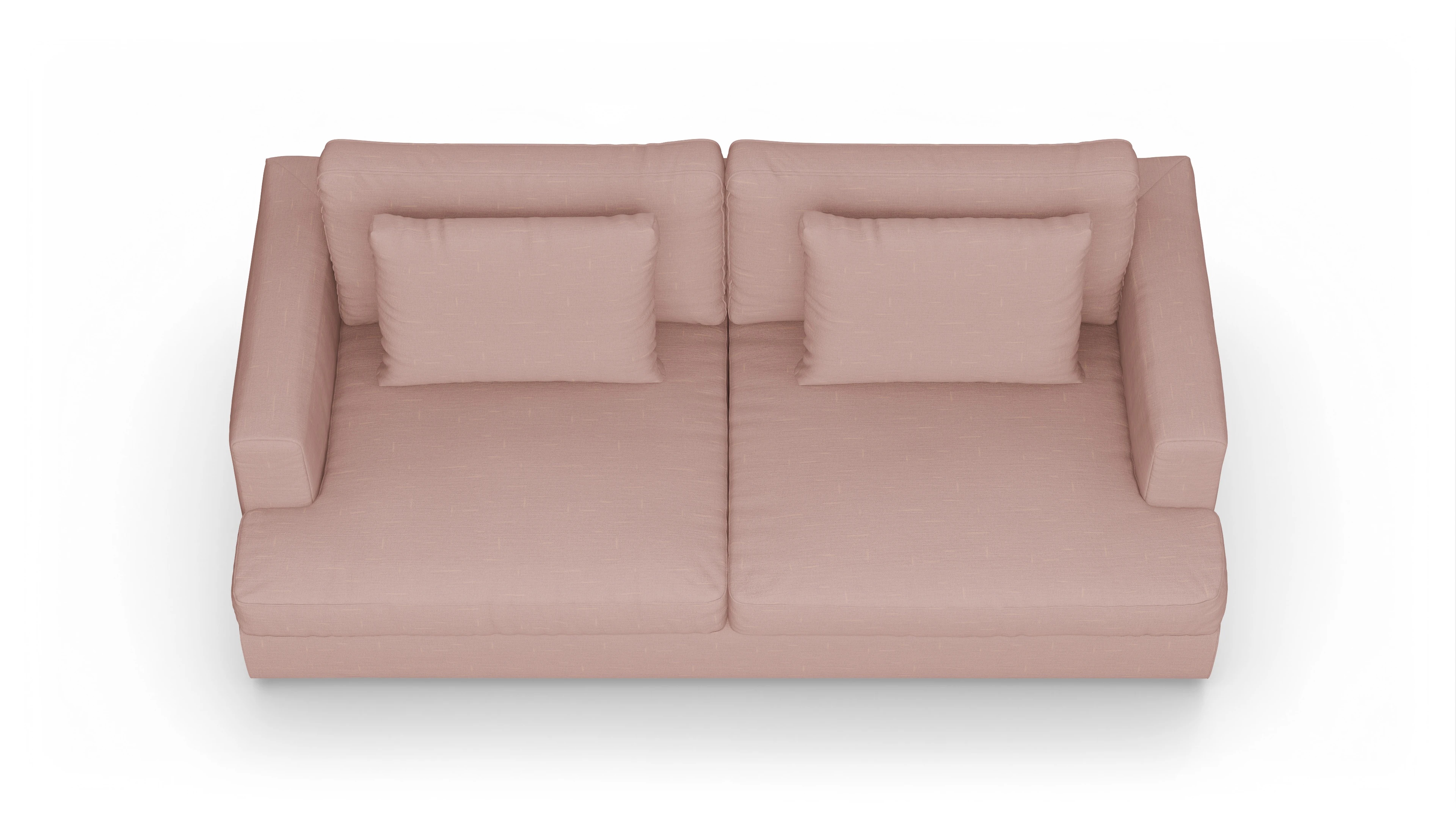 Stoffsofa Sospiri Ansicht des Produktes Sospiri 3-Sitzer in Stoff rot