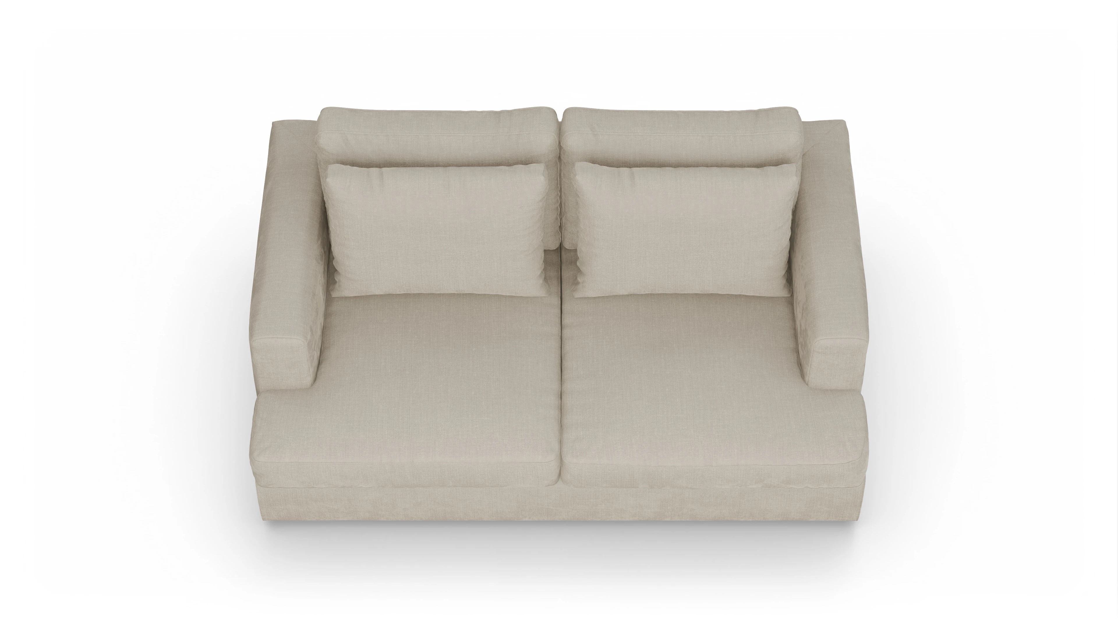 Ansicht des Produktes Sospiri 2-Sitzer in Stoff beige