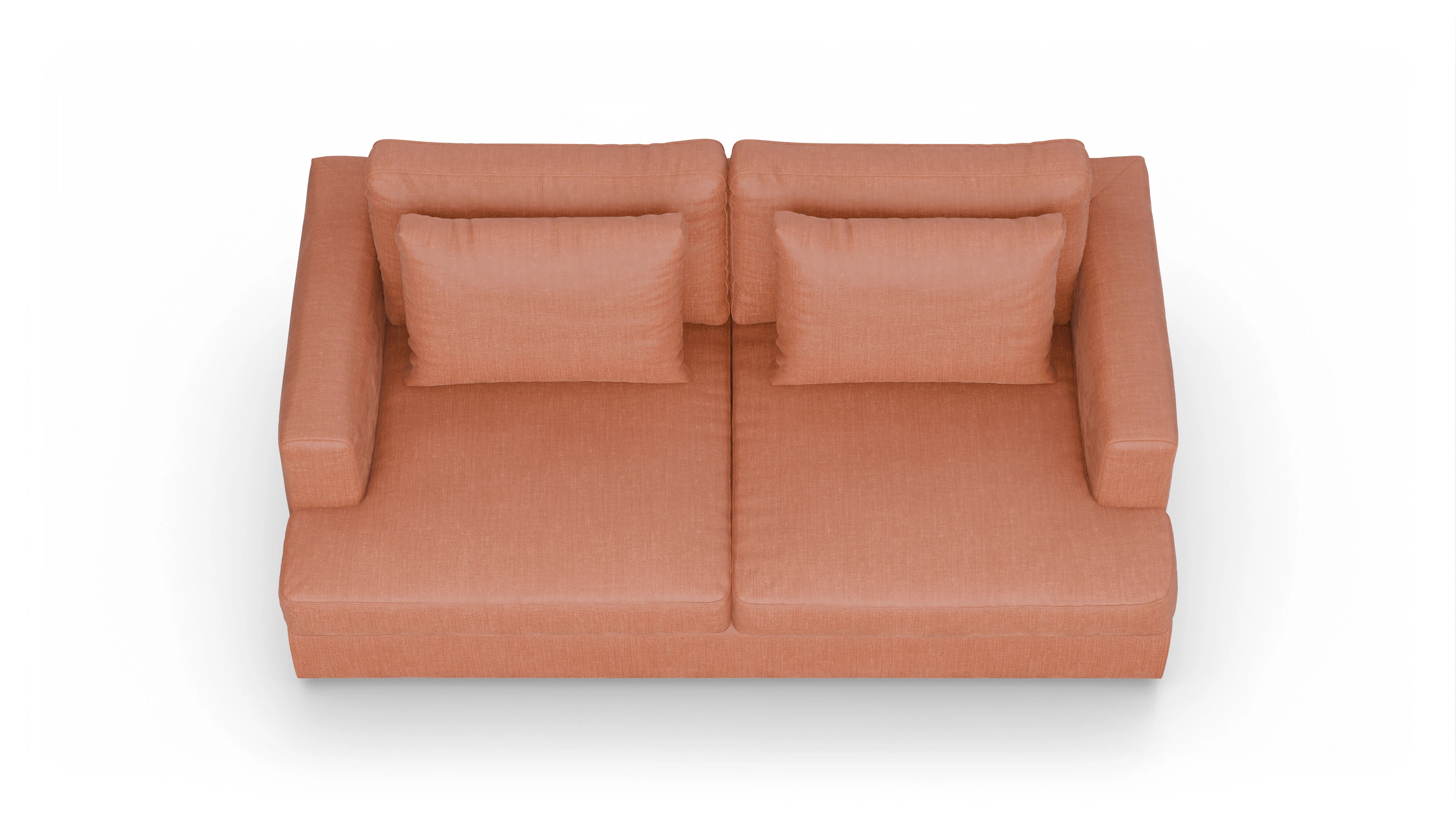 Ansicht des Produktes Sospiri 2,5-Sitzer in Stoff orange