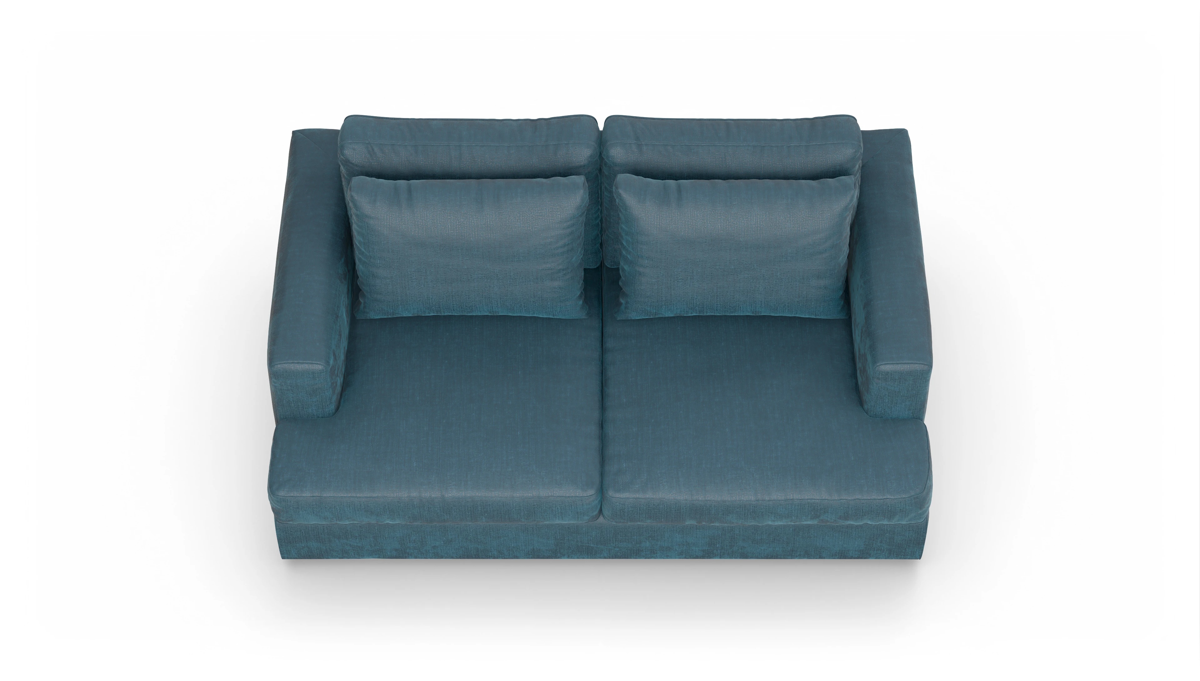 Ansicht des Produktes Sospiri 2-Sitzer in Stoff blau