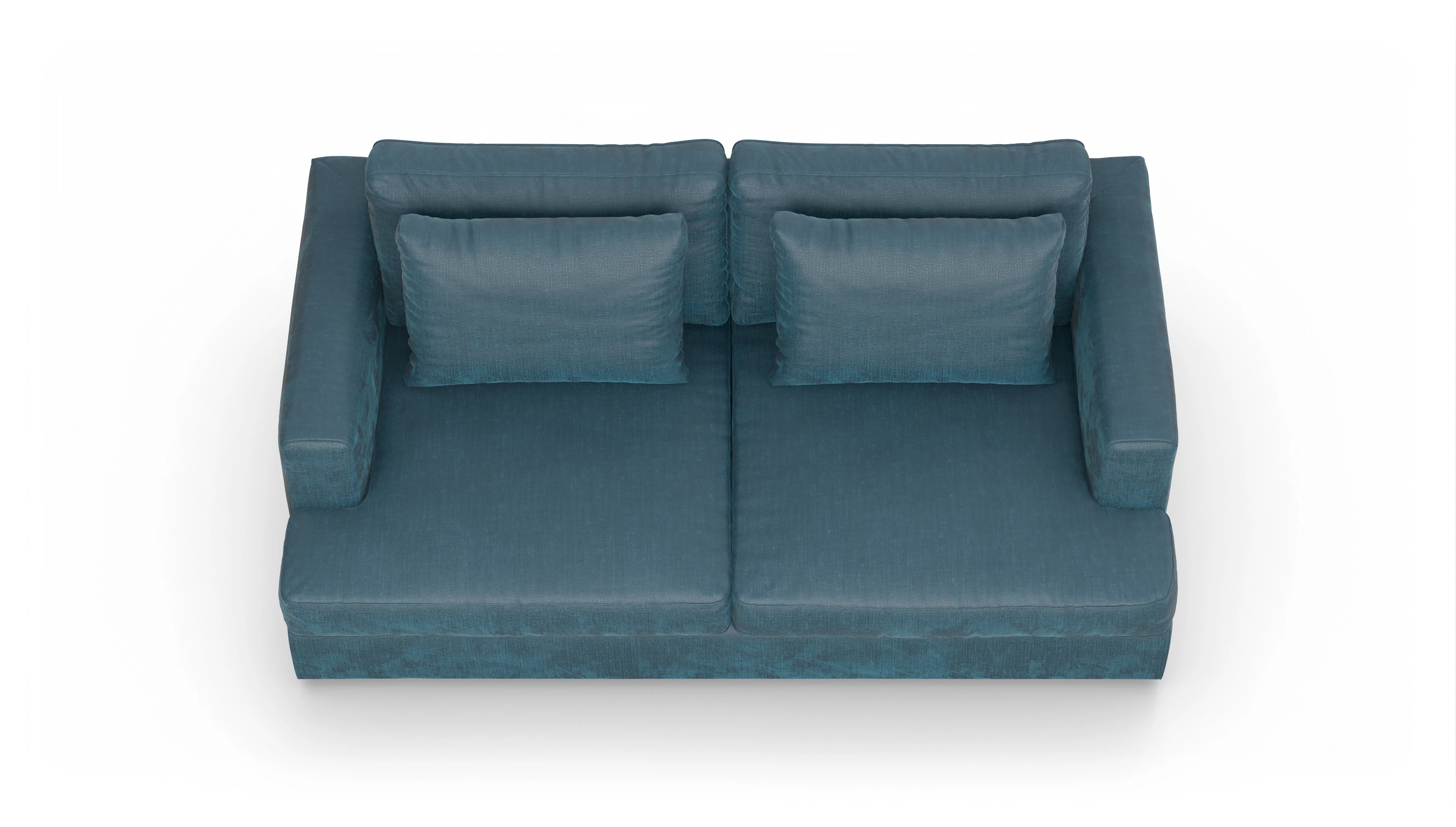 Ansicht des Produktes Sospiri 2,5-Sitzer in Stoff blau