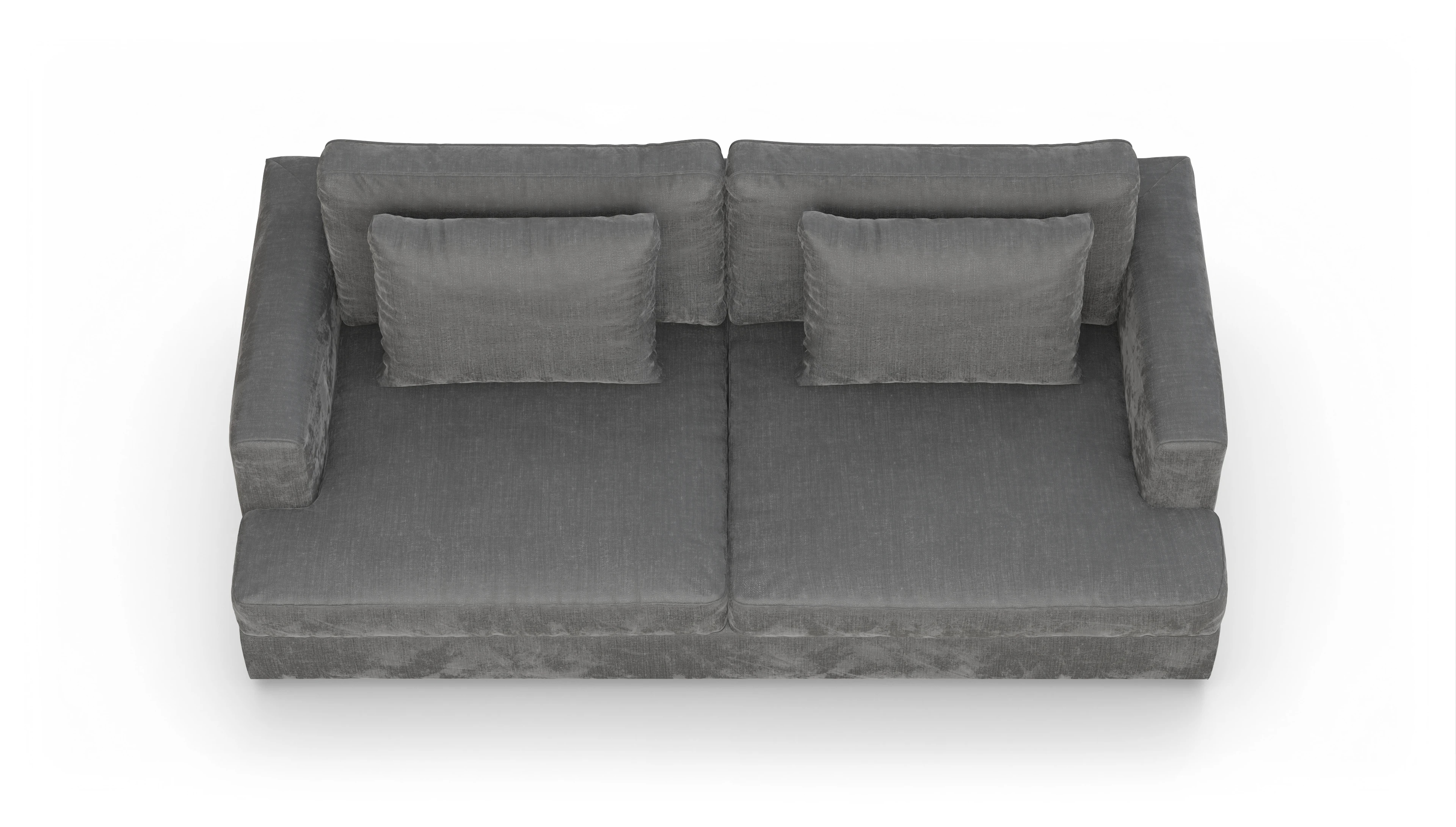 Ansicht des Produktes Sospiri 3-Sitzer in Stoff grau