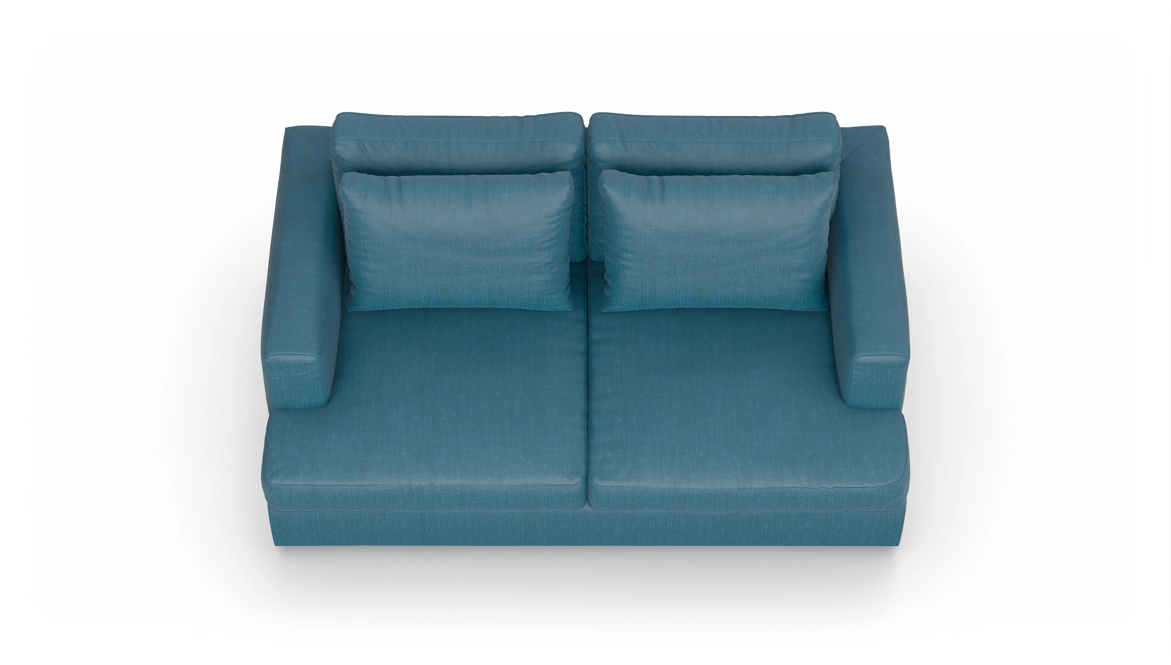 Ansicht des Produktes Sospiri 2-Sitzer in Stoff blau