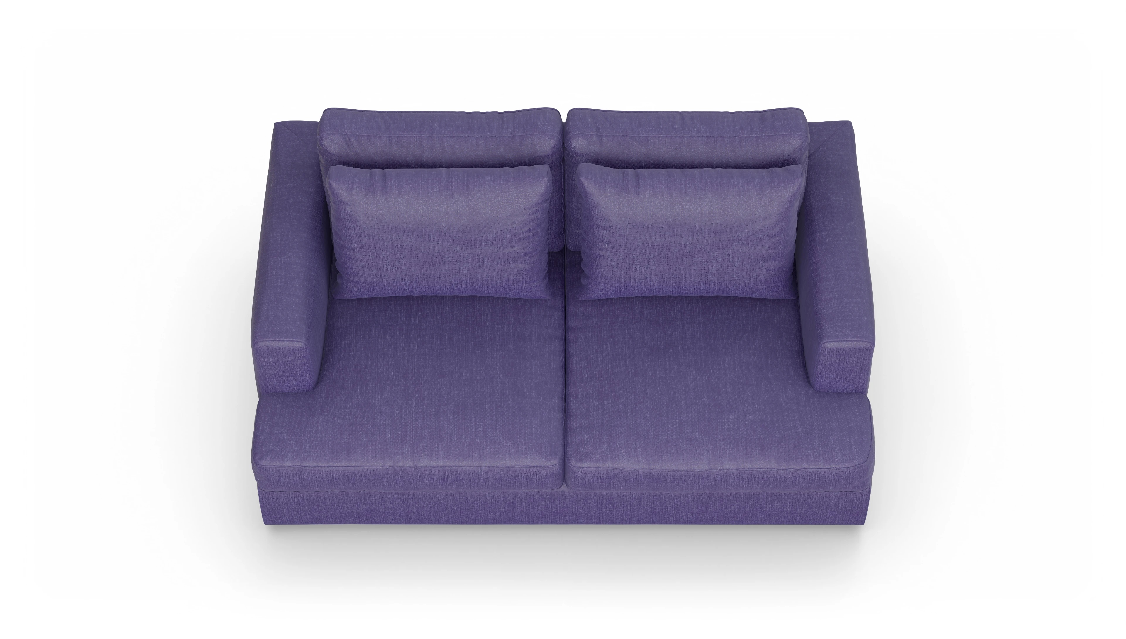Ansicht des Produktes Sospiri 2-Sitzer in Stoff blau
