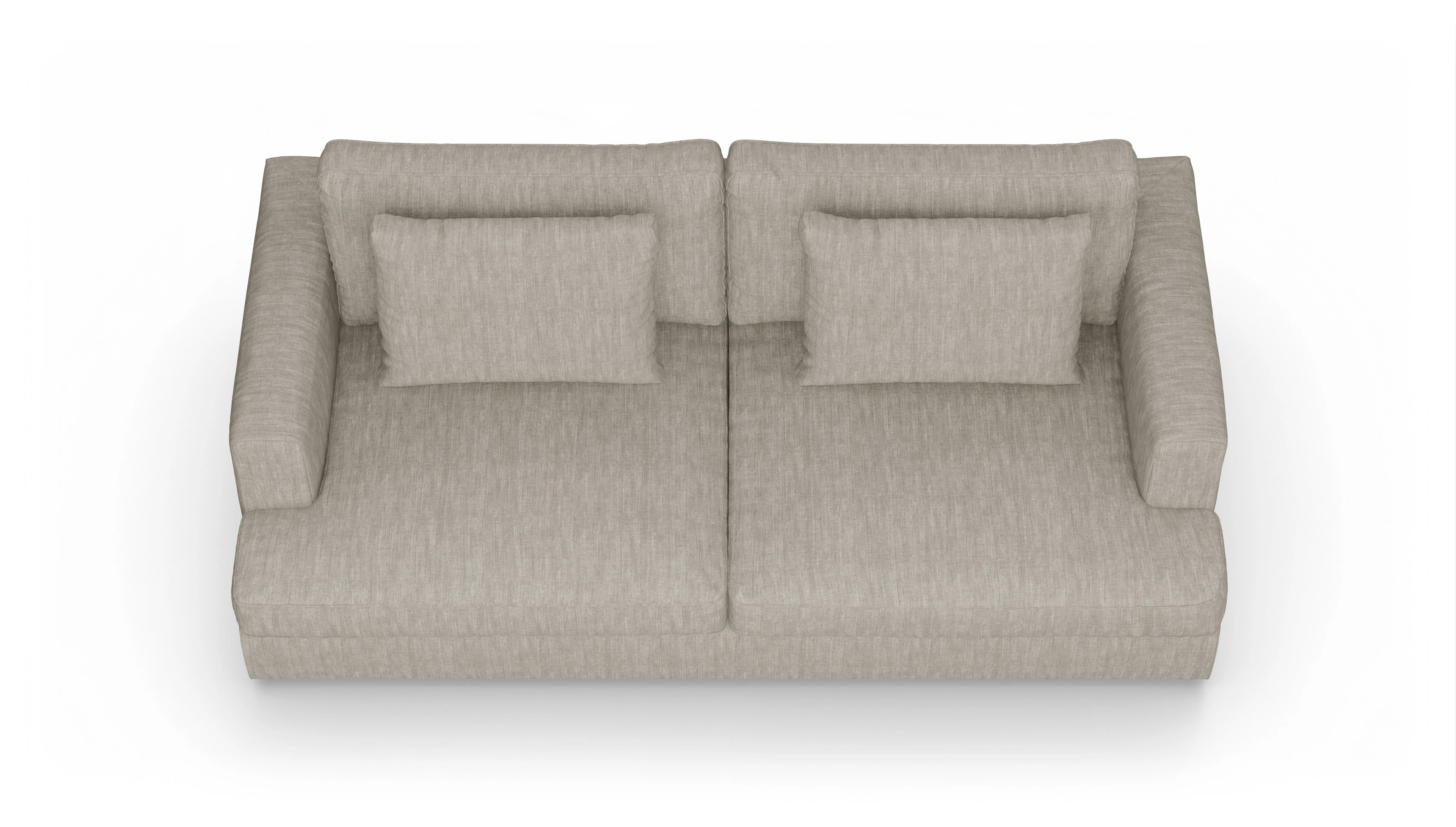 Ansicht des Produktes Sospiri 3-Sitzer in Stoff beige