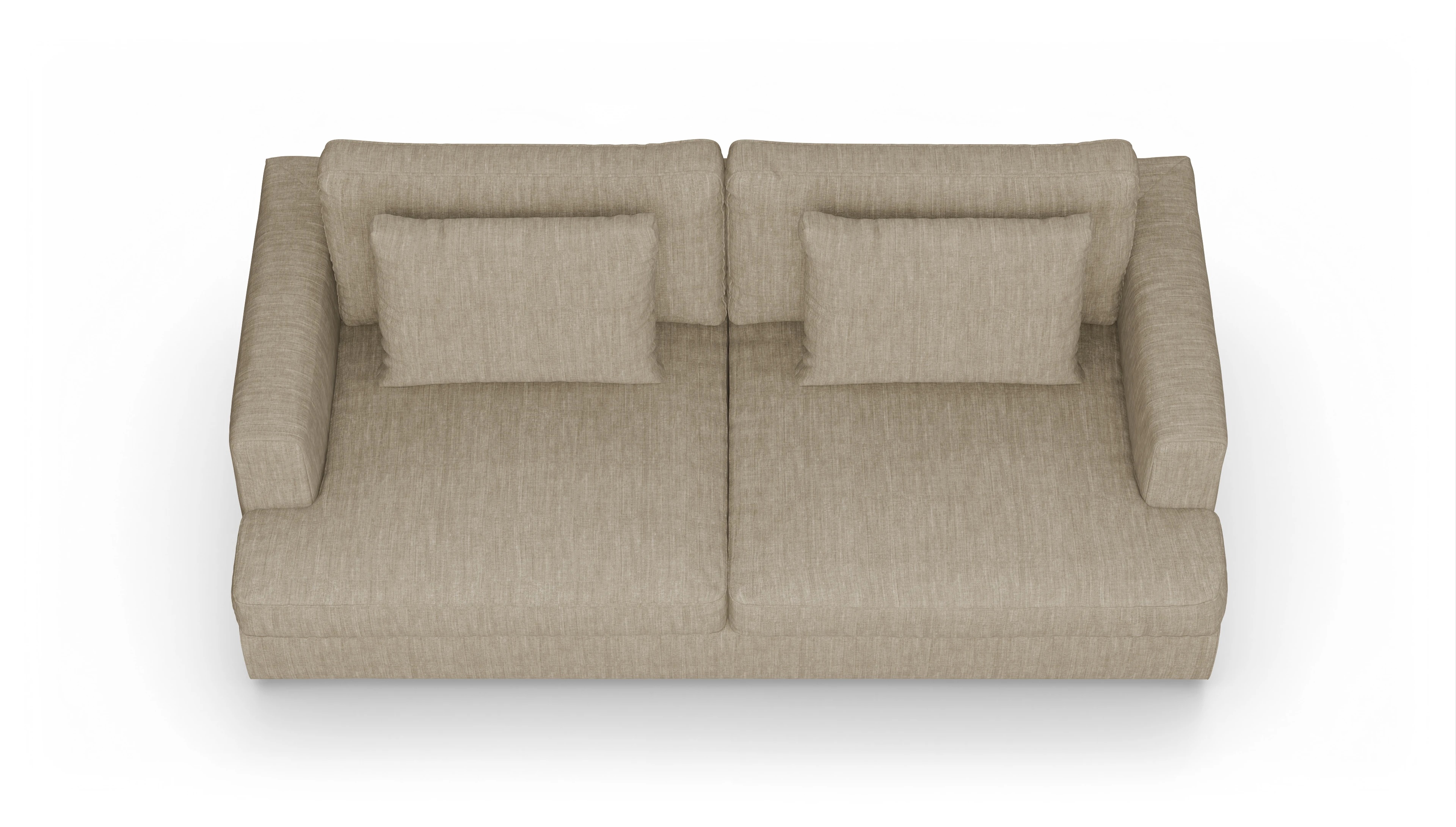Ansicht des Produktes Sospiri 3-Sitzer in Stoff beige