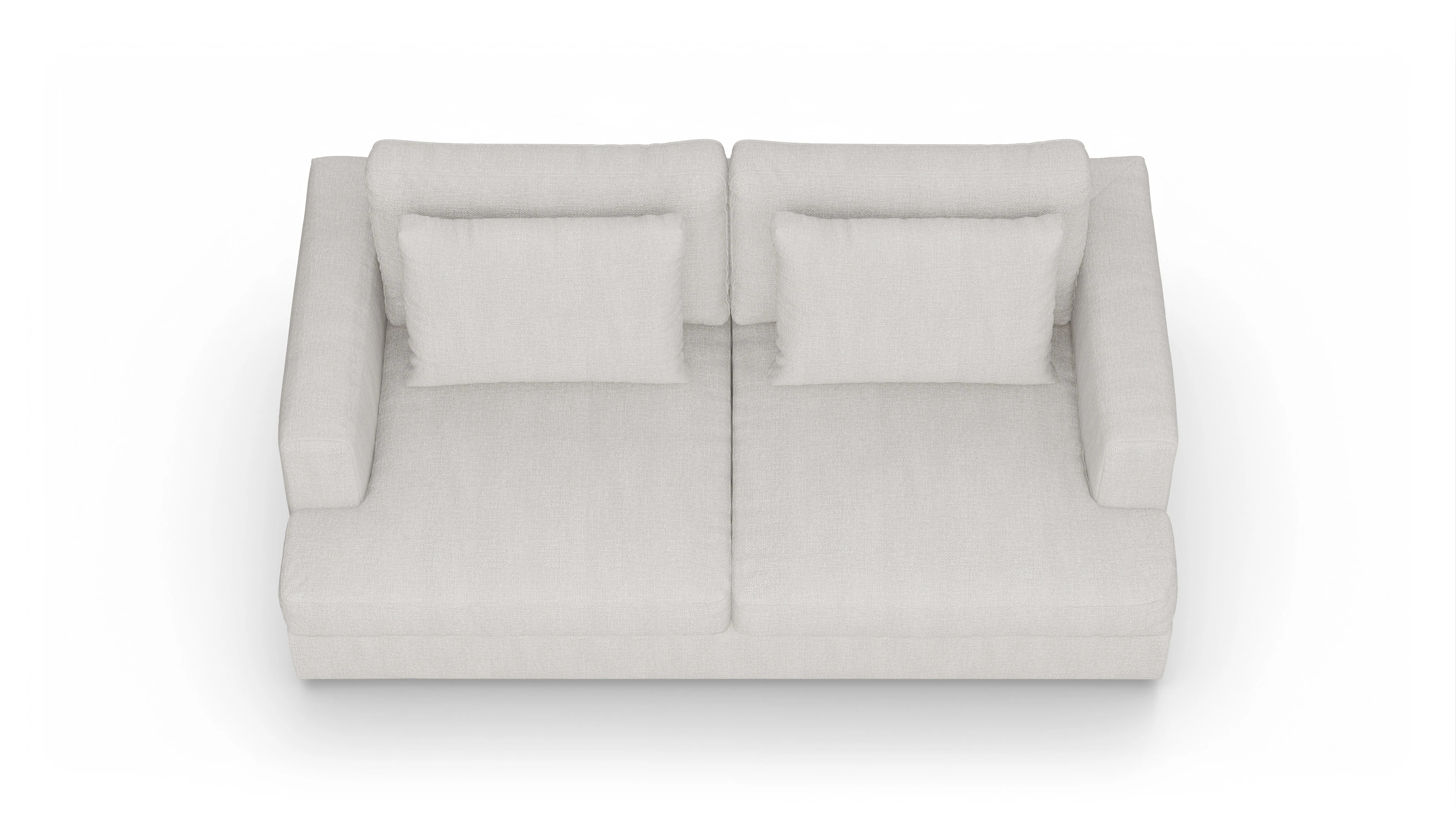 Ansicht des Produktes Sospiri 2,5-Sitzer in Stoff weiß