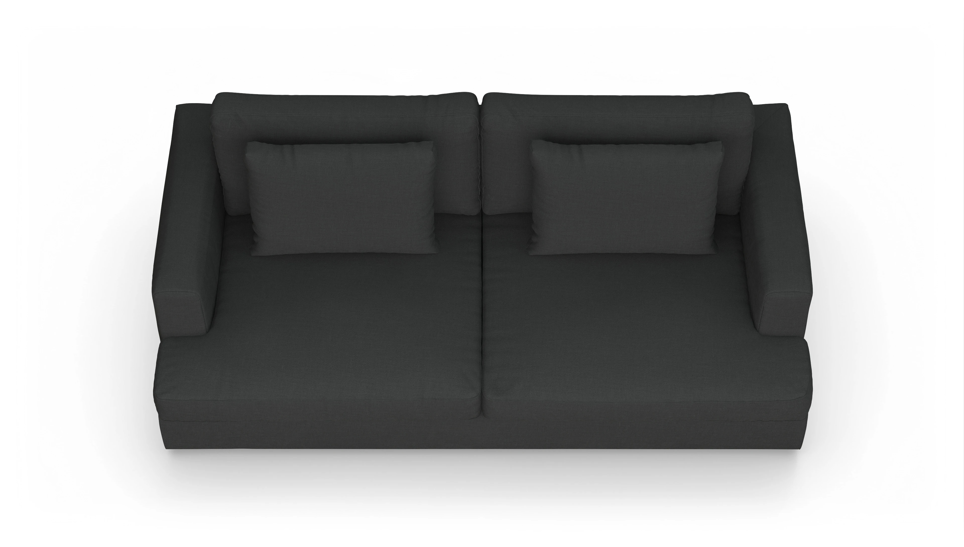 Ansicht des Produktes Sospiri 3-Sitzer in Stoff schwarz