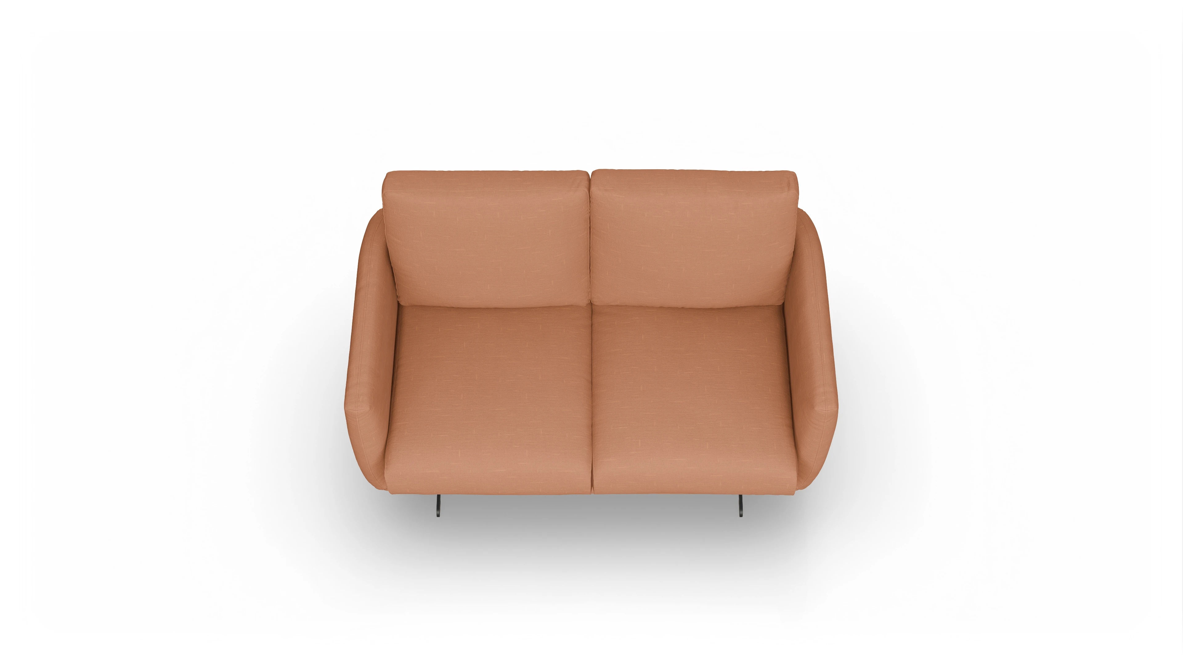 Ansicht des Produktes Boteri 2-Sitzer in Stoff orange