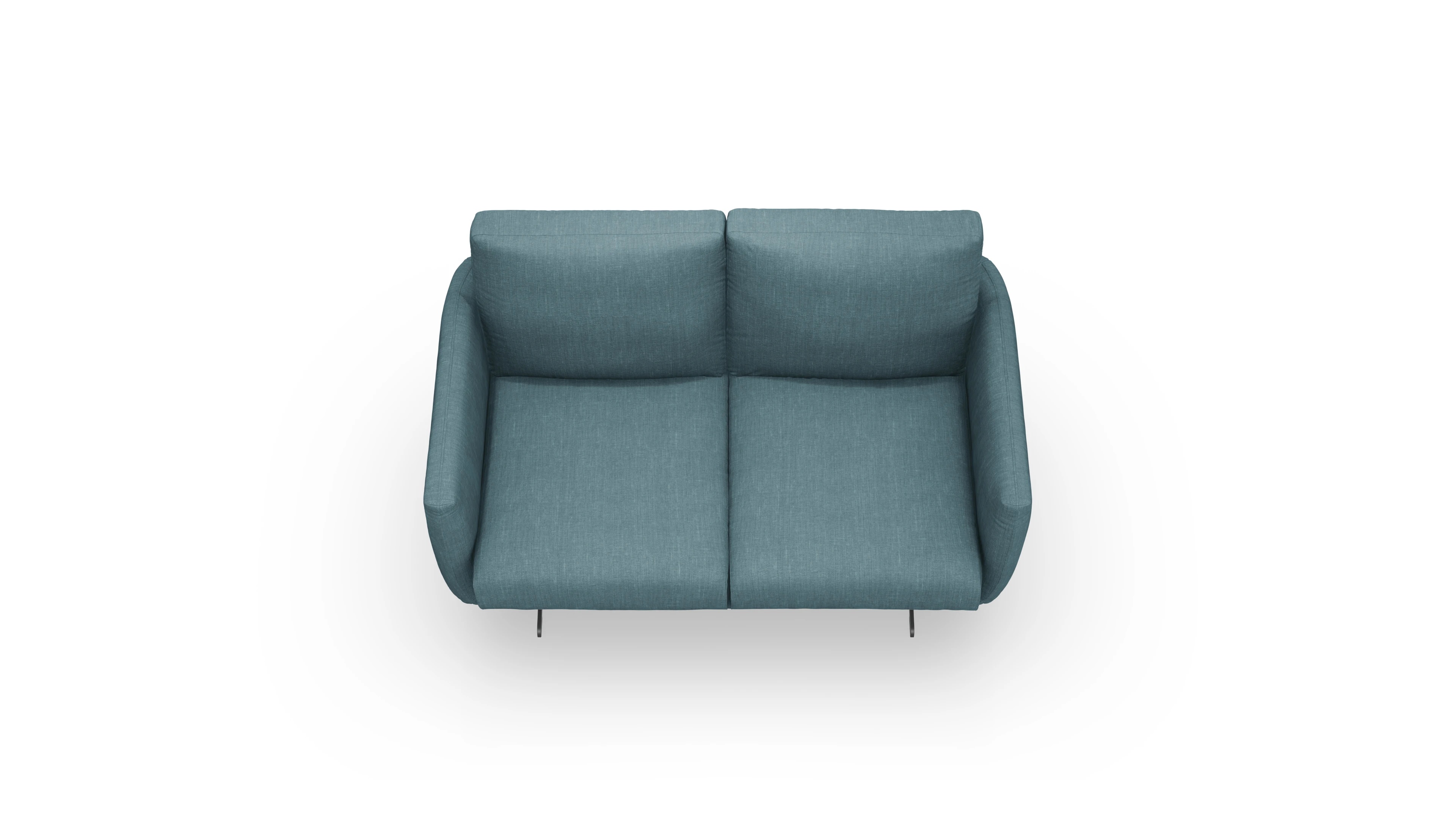 Ansicht des Produktes Boteri 2-Sitzer in Stoff blau