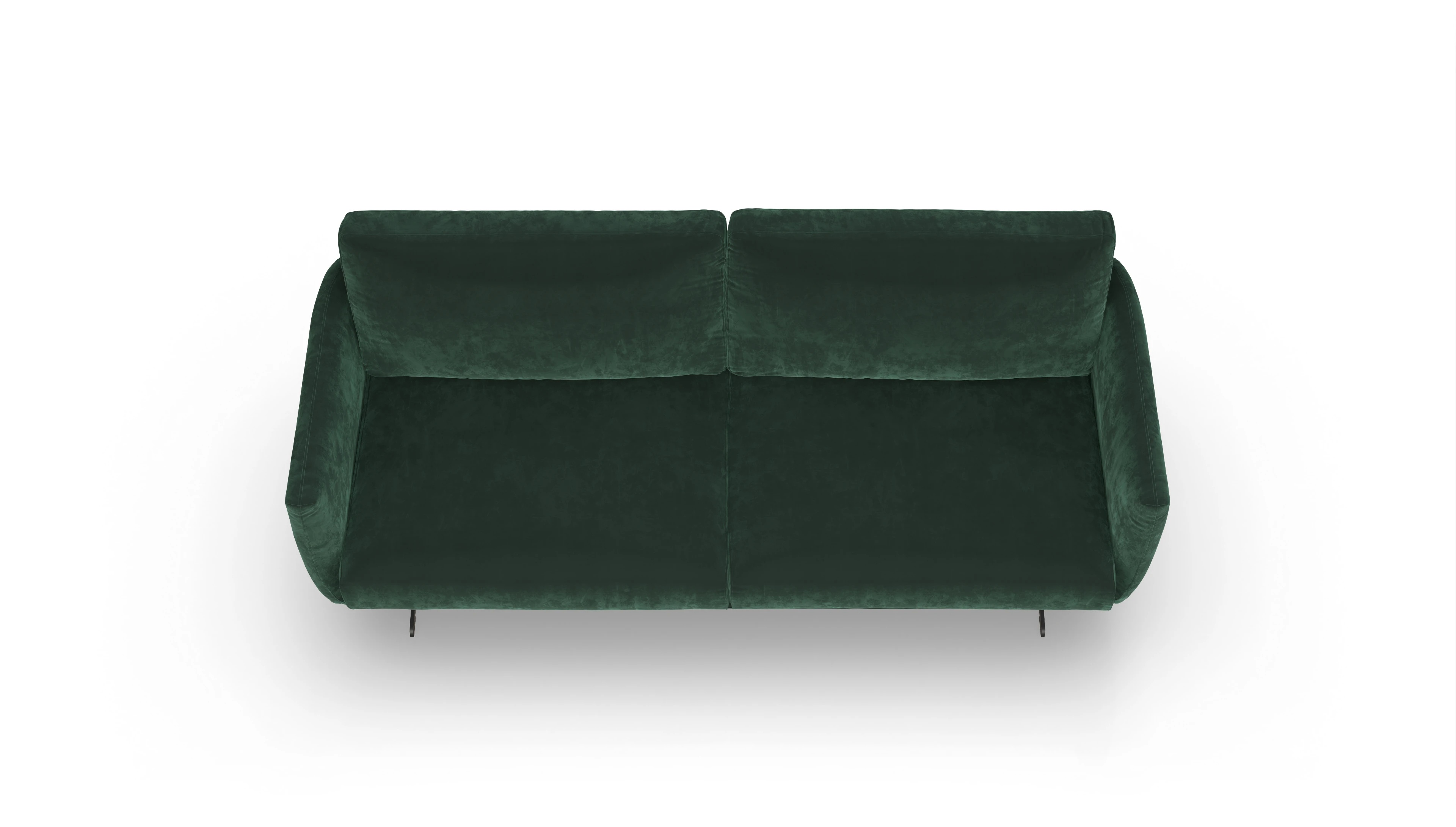 Ansicht des Produktes Boteri 3-Sitzer in Samt grün