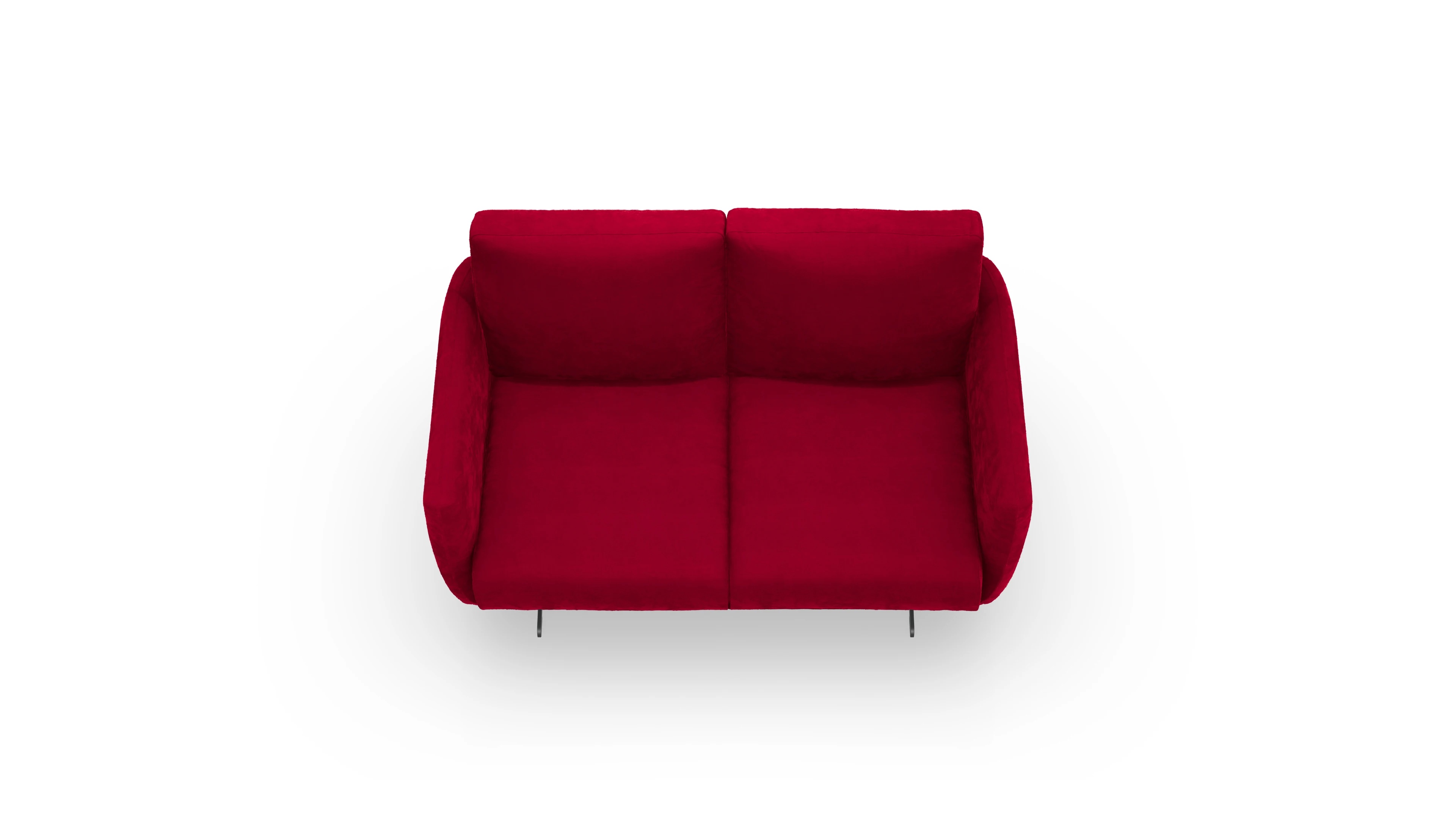 Ansicht des Produktes Boteri 2-Sitzer in Samt rot