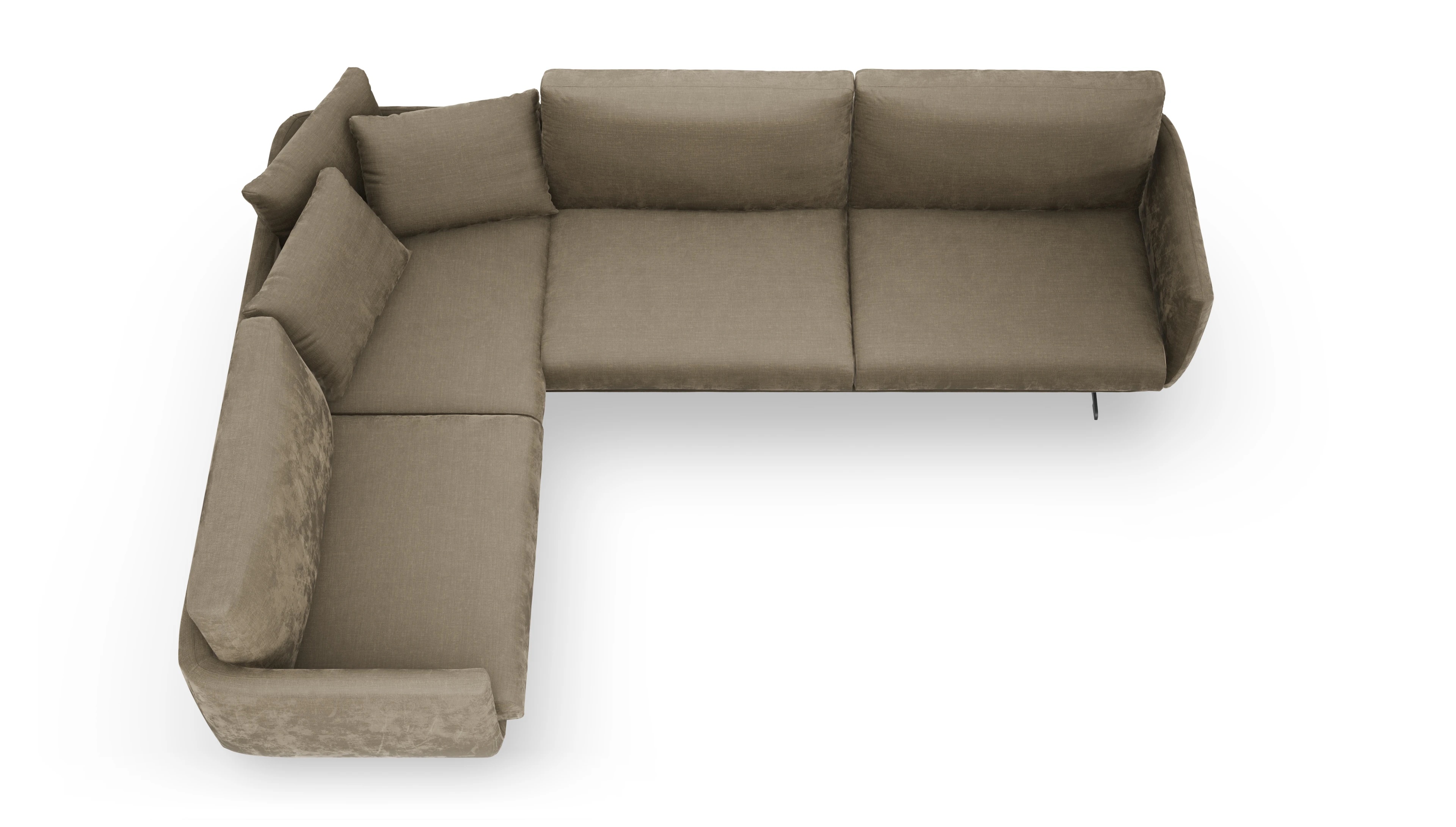 Ansicht des Produktes Boteri Ecksofa Links in Stoff beige