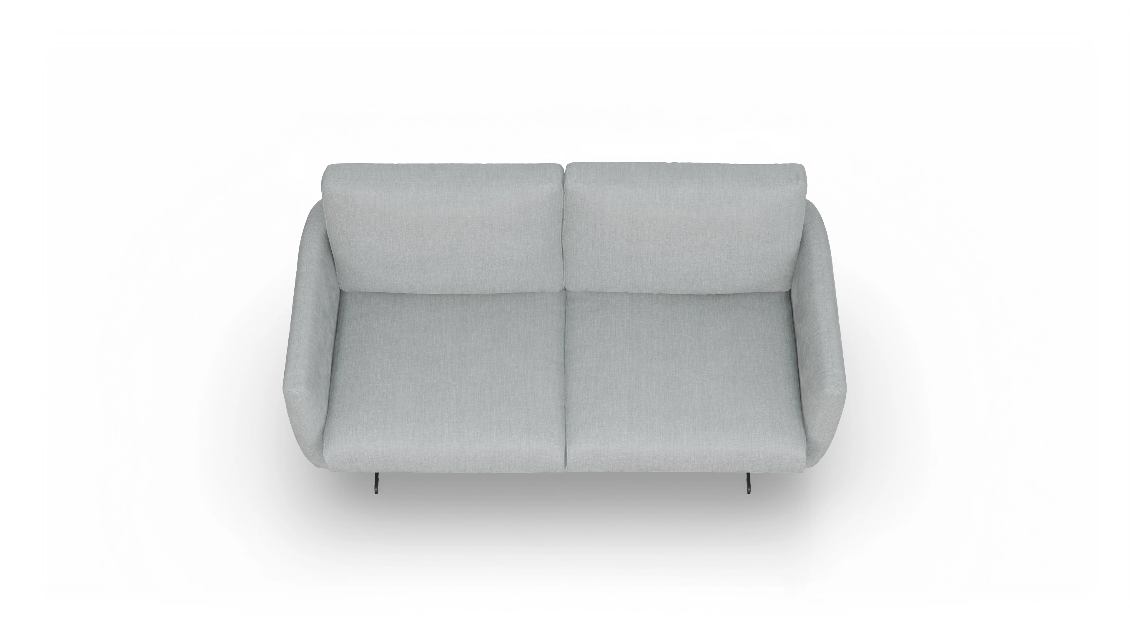 Ansicht des Produktes Boteri 2,5-Sitzer in Stoff grau