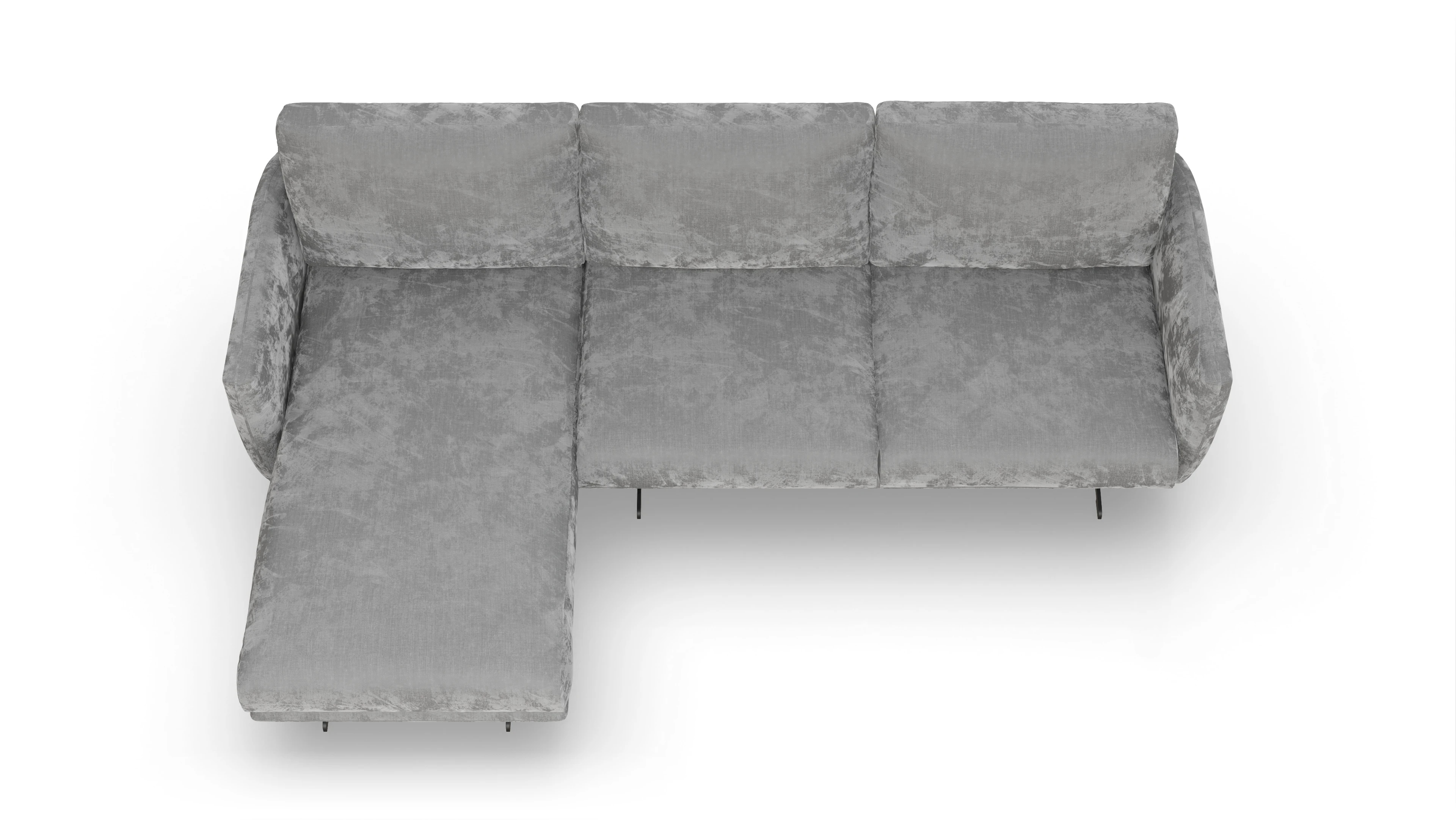 Ansicht des Produktes Boteri Sofa mit Rec links in Stoff grau