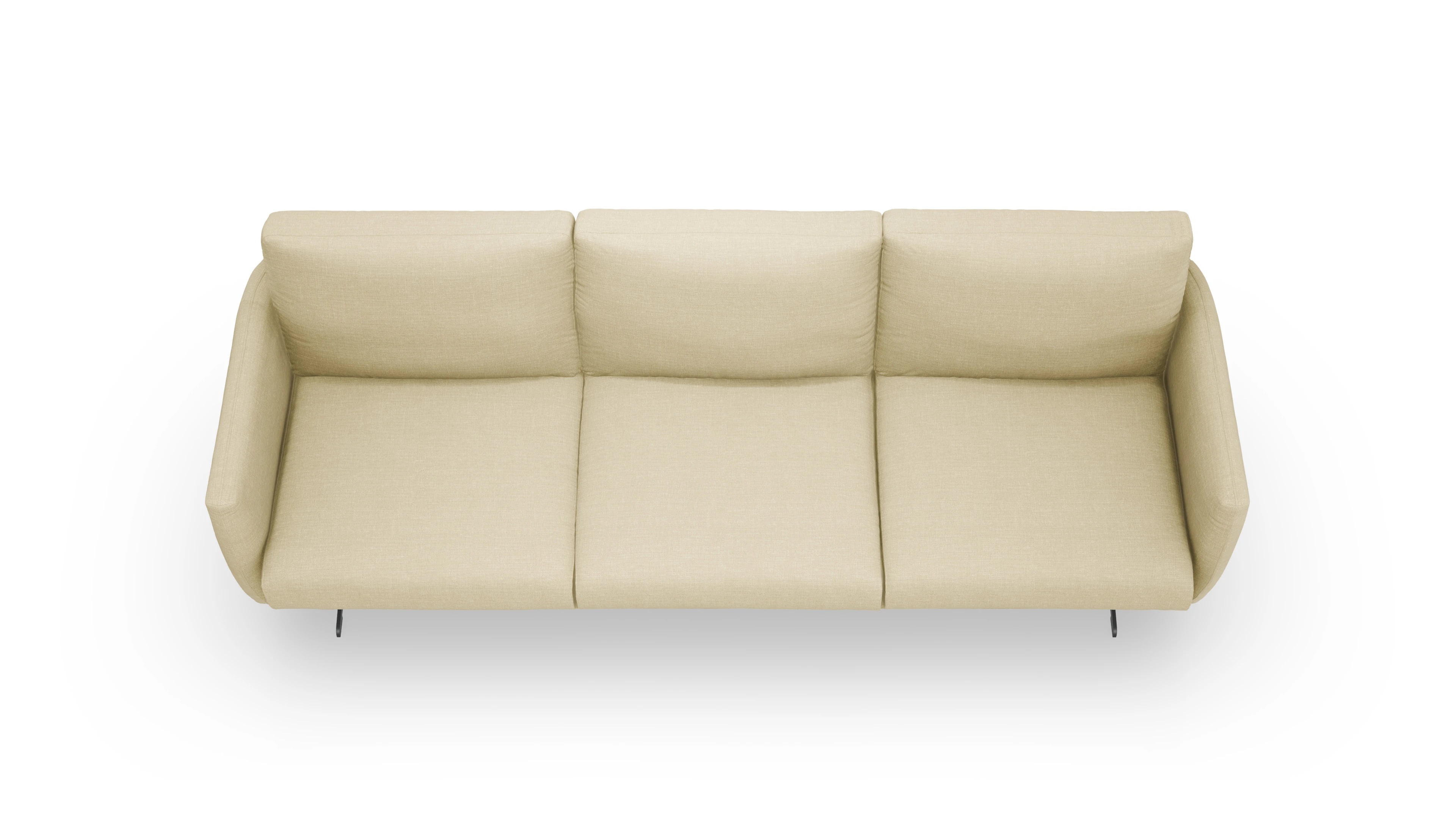 Designer-Sofa Boteri Ansicht des Produktes Boteri 4-Sitzer in Stoff beige