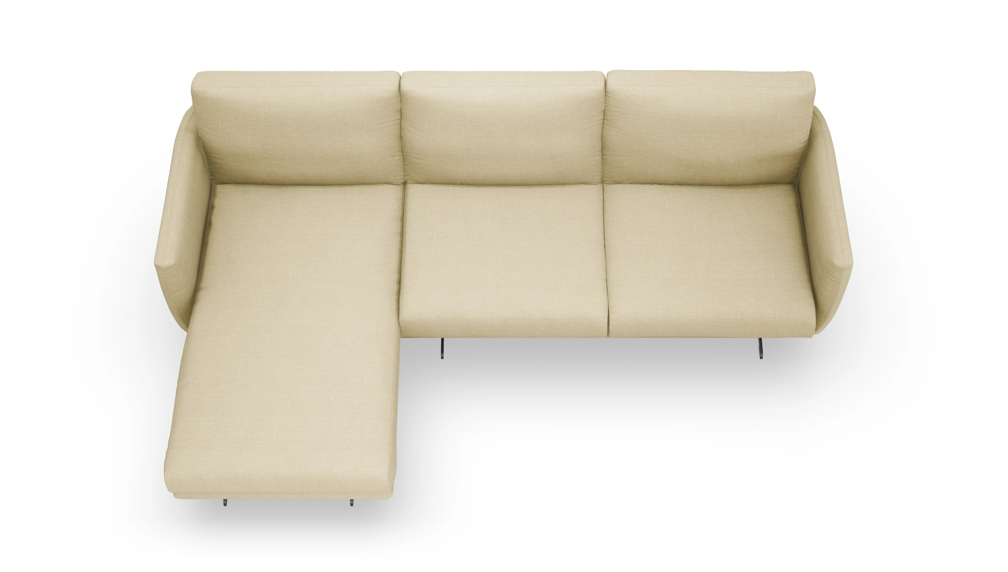 Ansicht des Produktes Boteri Sofa mit Rec links in Stoff beige