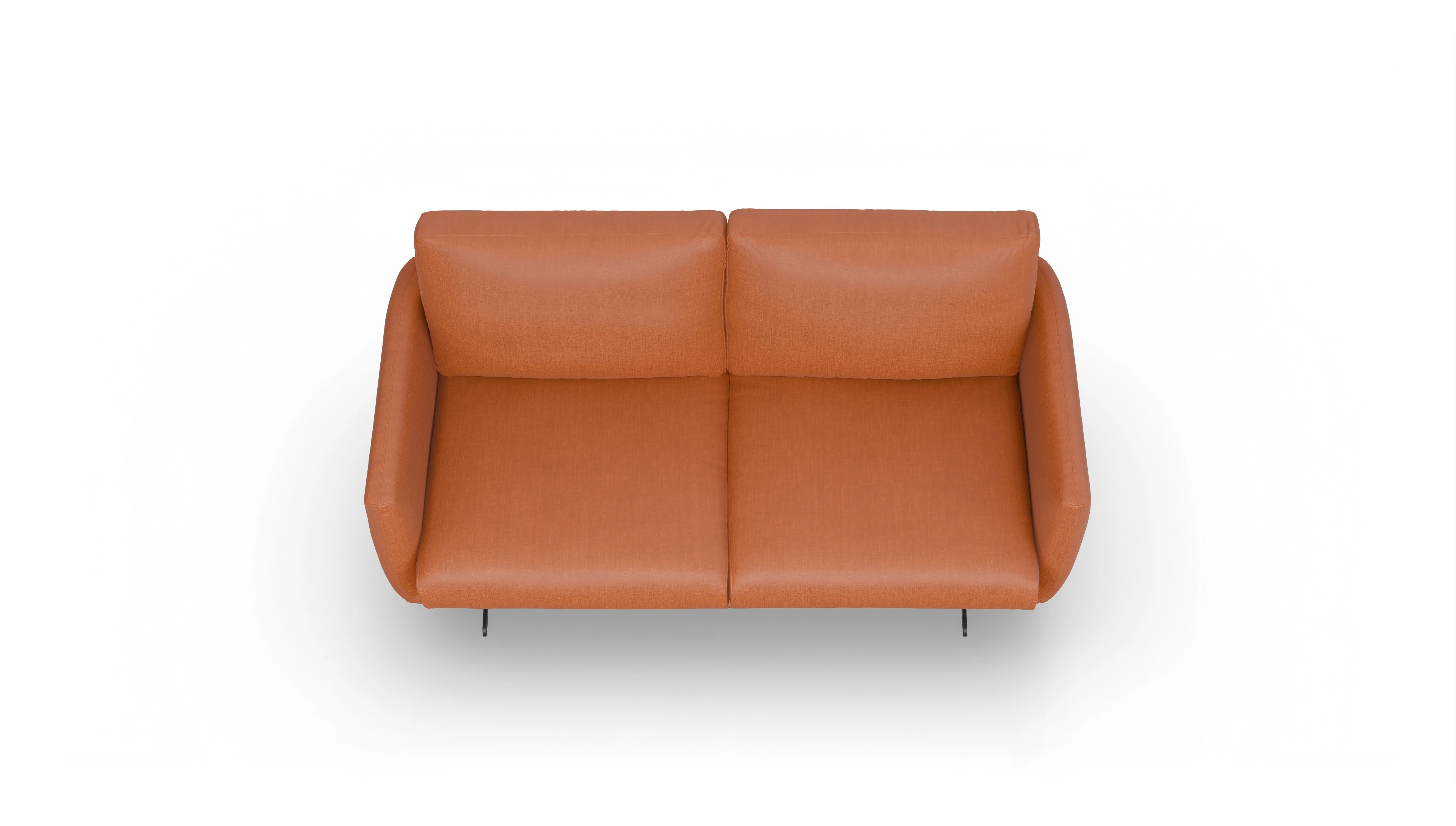 Ansicht des Produktes Boteri 2,5-Sitzer in Stoff orange