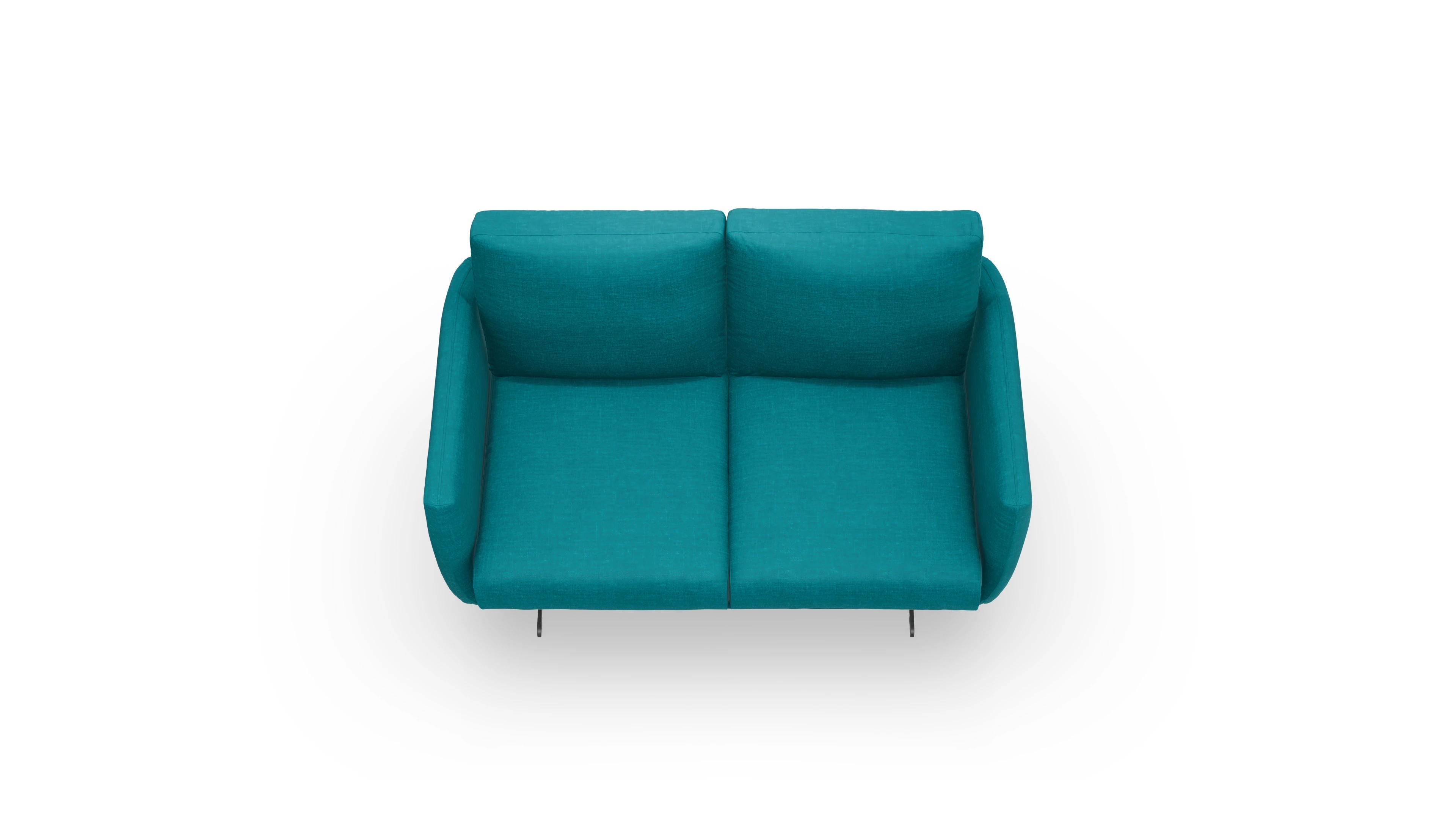 Ansicht des Produktes Boteri 2-Sitzer in Stoff blau