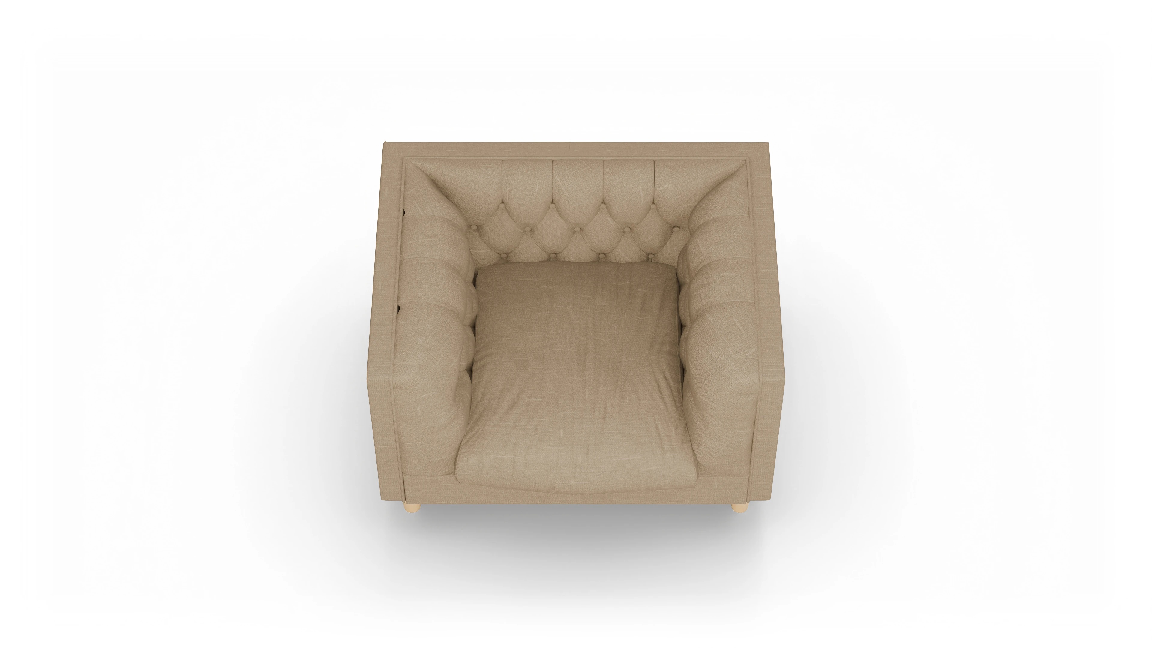 Ansicht des Produktes NewChester.01 Sessel in Stoff braun