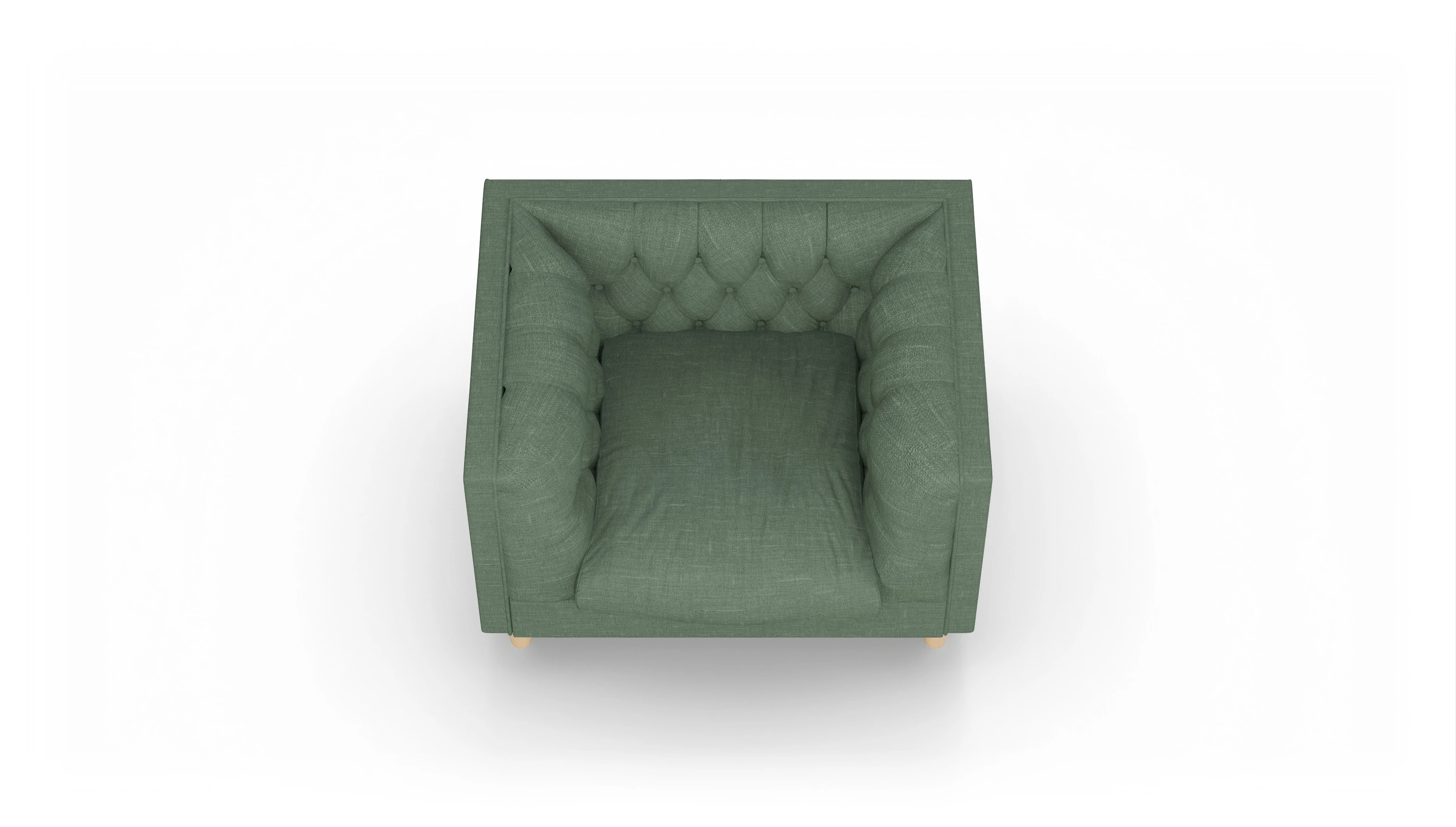 Ansicht des Produktes NewChester.01 Sessel in Stoff grün