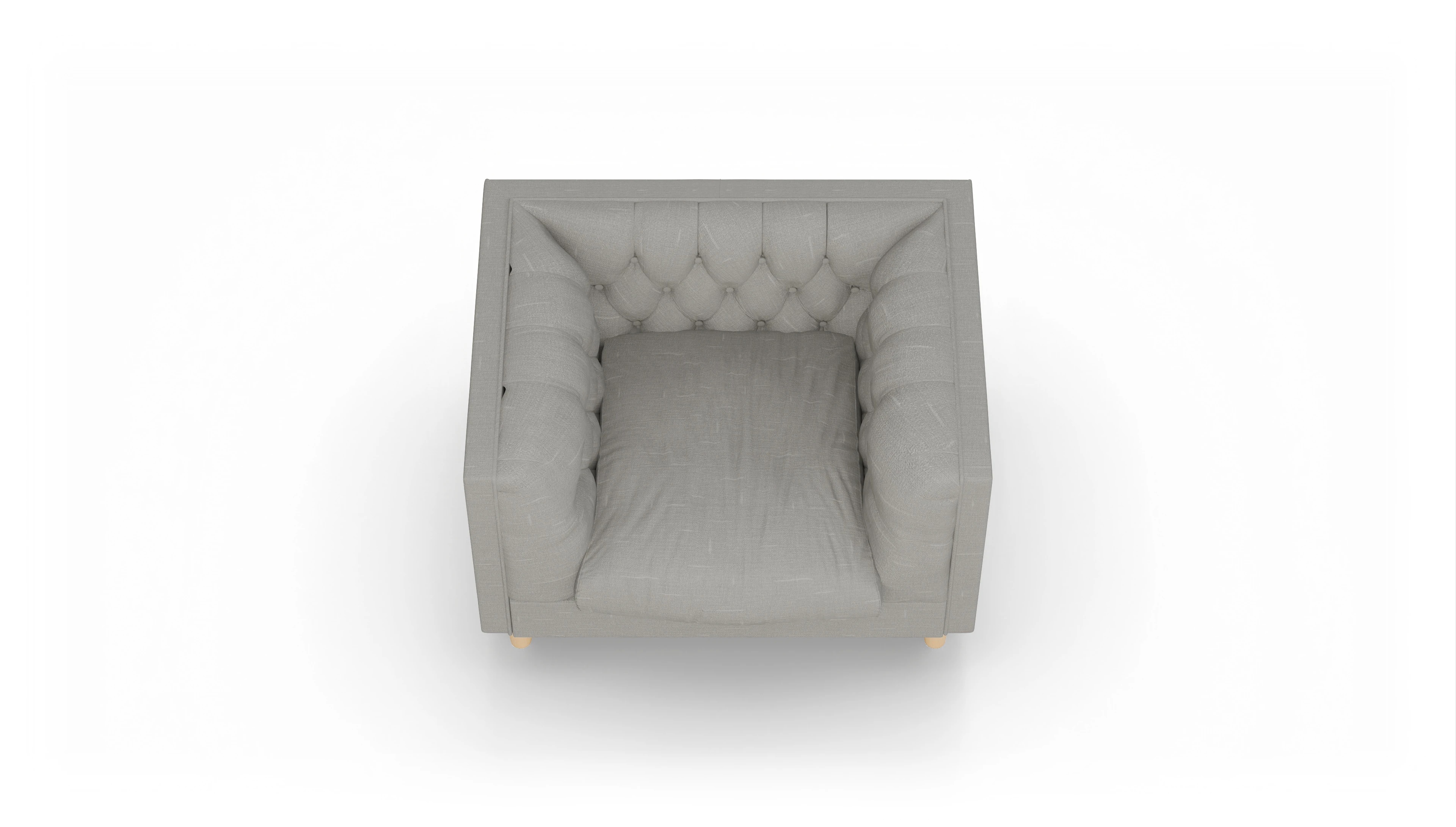 Stoff-Sessel NewChester.01 Ansicht des Produktes NewChester.01 Sessel in Stoff grau